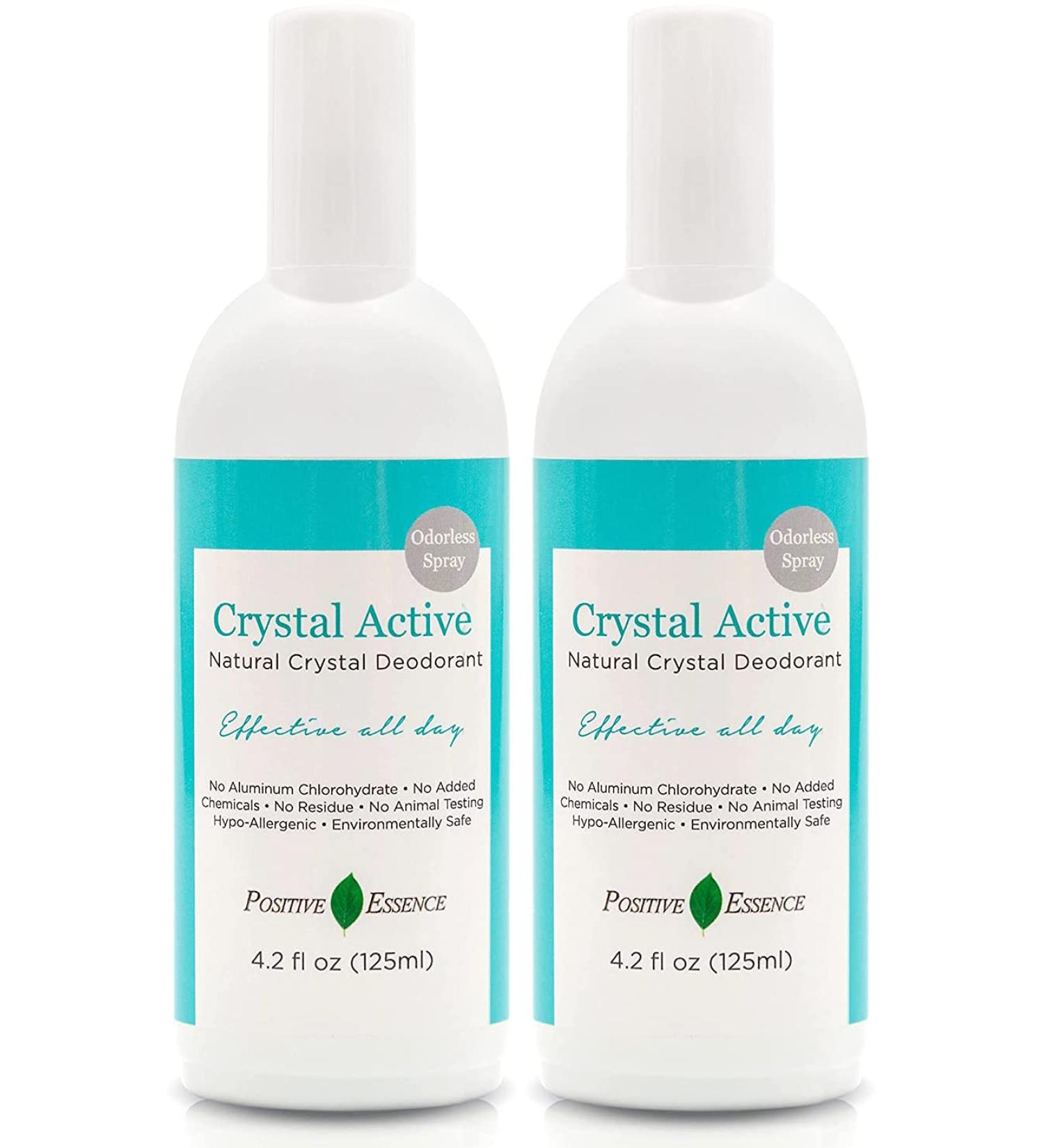 Crystal Deodorant Spray Natural Long Lasting Thai Crystal Spray Deodorant No Aluminum Chlorohydrate or Chemicals Unscented Odorless Spray Deodorant for Women and Men 125 ml 4.2 Fl Oz (2-Pack) 4.25 Fl Oz (Pack of 2) Odorless - Buy Online on GoSupps.com