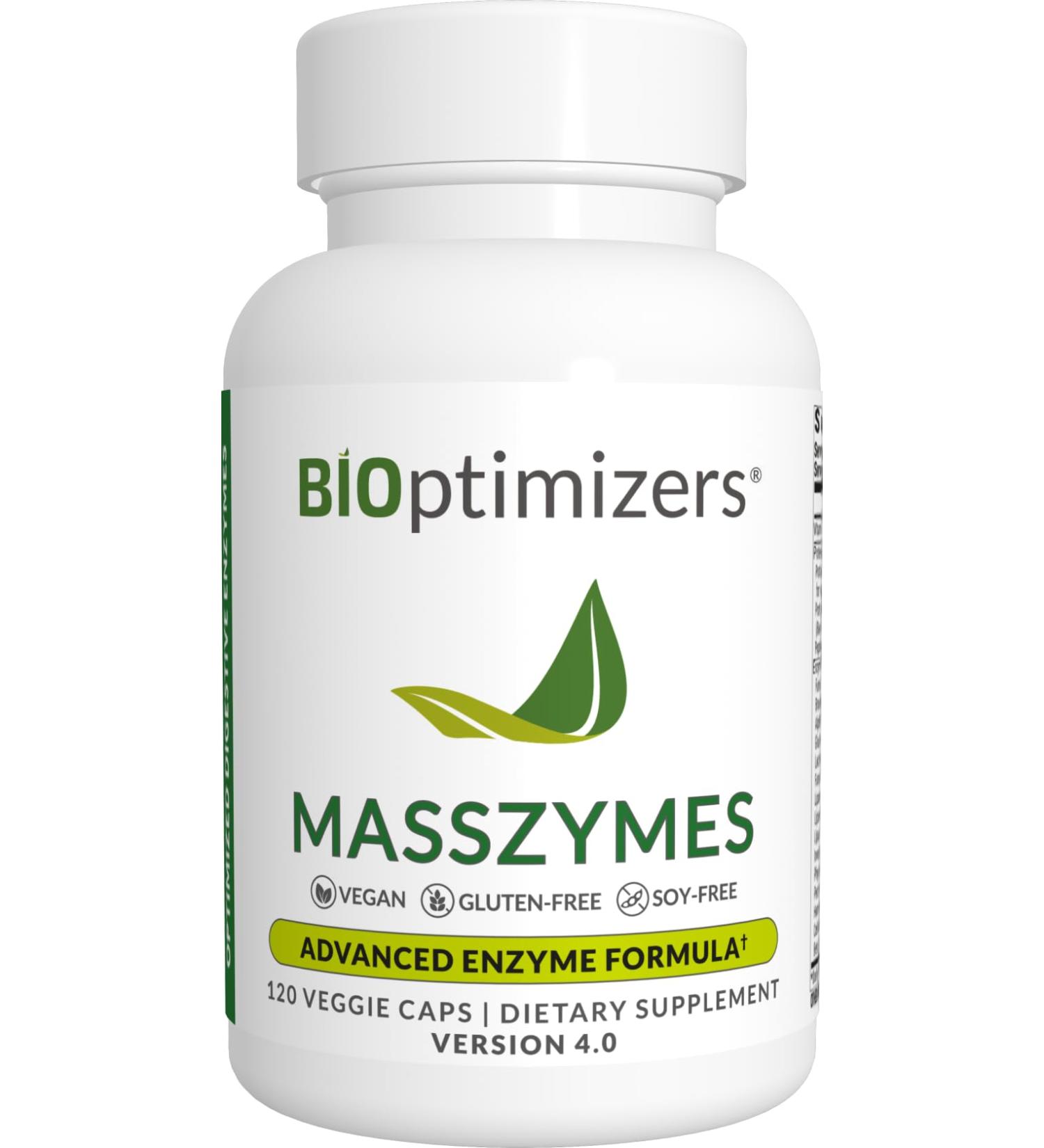 MassZymes - Premium Digestive Enzyme Supplement for Men & Women | World's Strongest Enzyme Formula with AstraZym | 120 Capsules - Buy Online on GoSupps.com