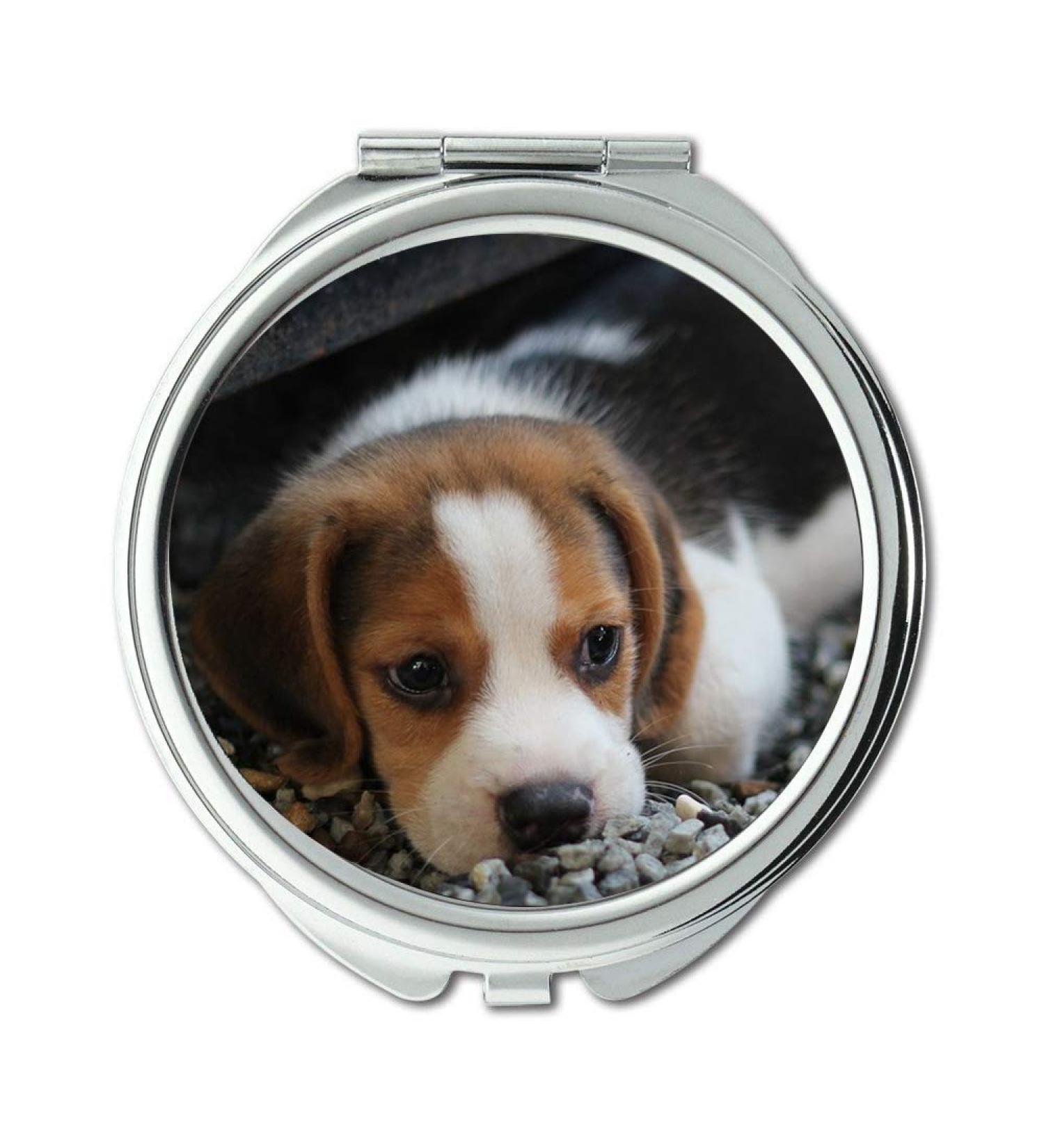 Mirror Compact Mirror Dog Puppy Animals pocket mirror portable mirror - Buy Online on GoSupps.com