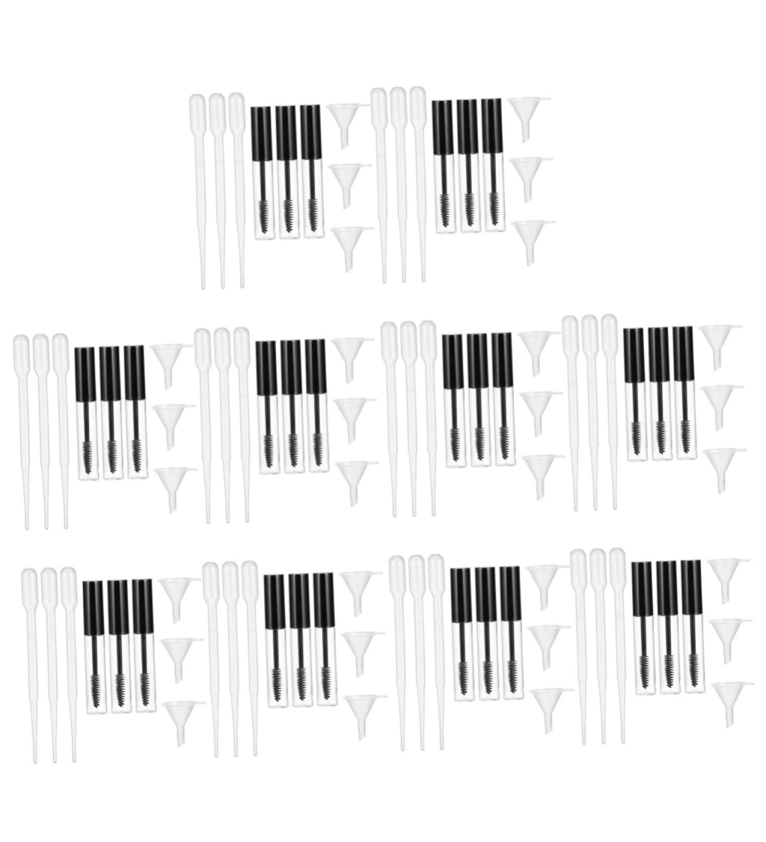 Healifty 10 Sets Mascara Tube Travel Containers for Liquids Eyelash Cream with Dropper Filling 10X1.5cmx5pcs Assorted Colorx5pcs - Buy Online on GoSupps.com