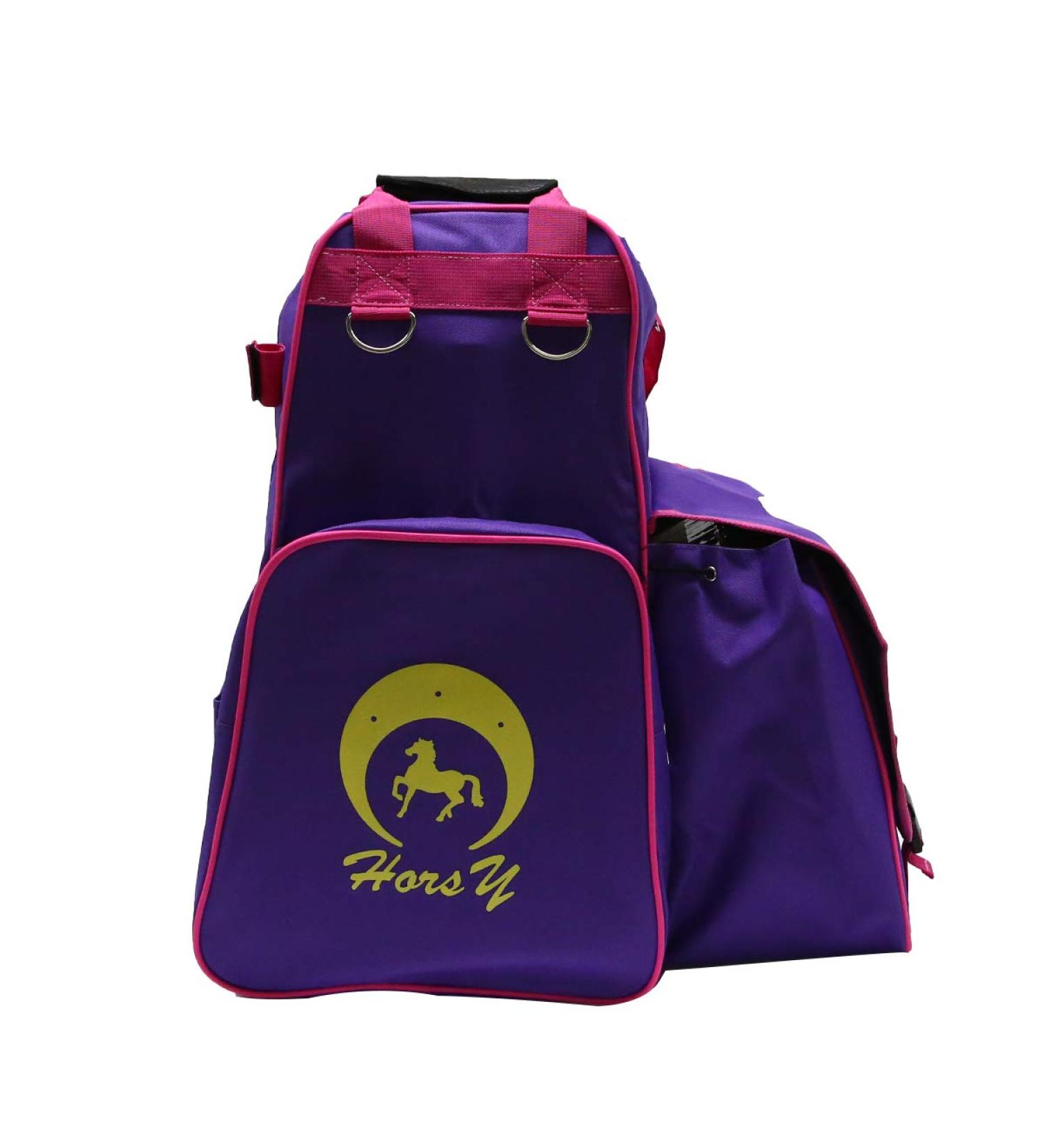 UNISTRENGH Professional Horse Riding Boots Carry Bag - Waterproof Equestrian Bag with Helmet Compartment (Purple) - Buy Online on GoSupps.com