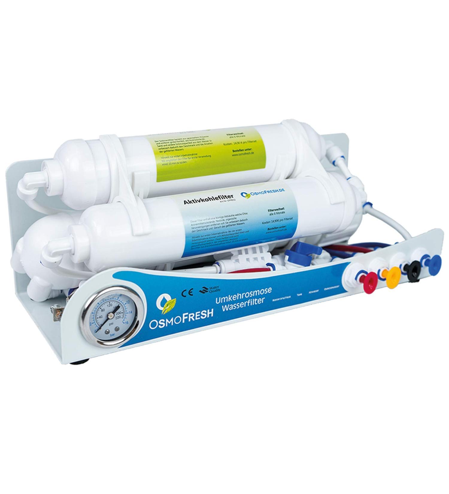 Osmofresh SmartLine Gold Osmosis System 50 GPD | Tankless Reverse Osmosis Water Filter - 190L Daily Performance for Aquaristics & Seawater Systems - Buy Online on GoSupps.com