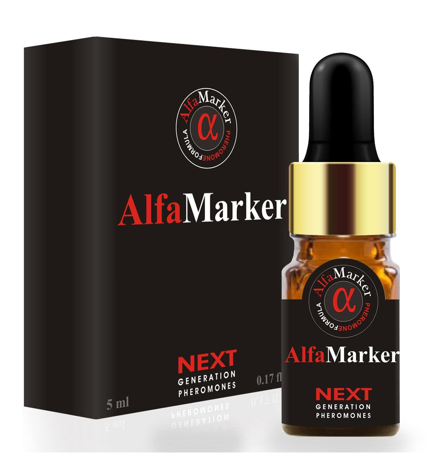 ALFAMARKER Pheromone Cologne for Men - Concentrated Feromonas Perfume Oil - Premium Scent 5ml - Ideal Holiday Gift - Buy Online on GoSupps.com