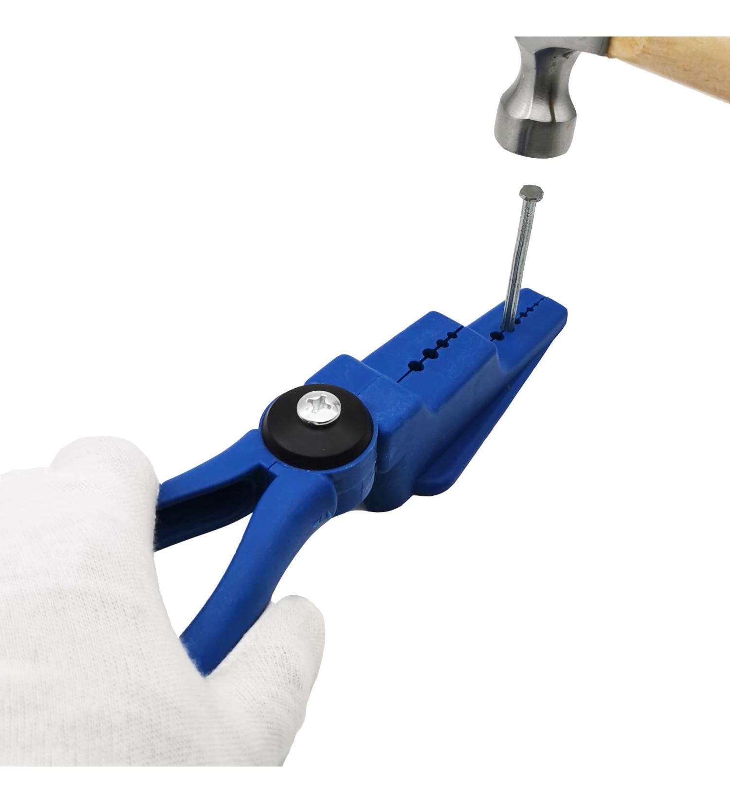 Finger Protection Tool: Hammer Nail Holder & Pliers for Safe DIY Nail Positioning - Buy Online on GoSupps.com