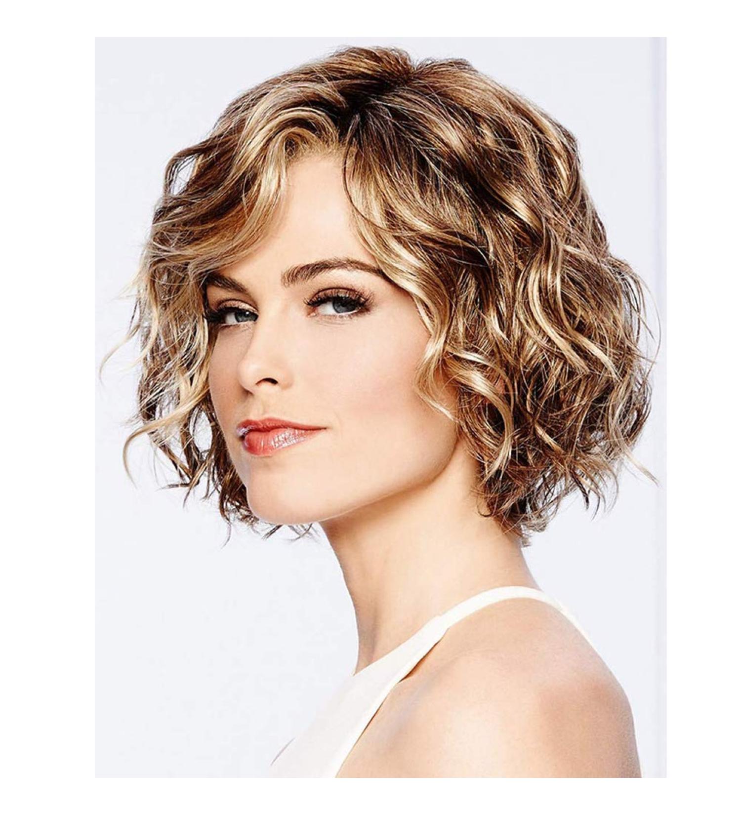 Buy Natural Ombre Short Hair Wig for Women - Blonde & Brown Full Wig | Perfect for All Occasions - Buy Online on GoSupps.com
