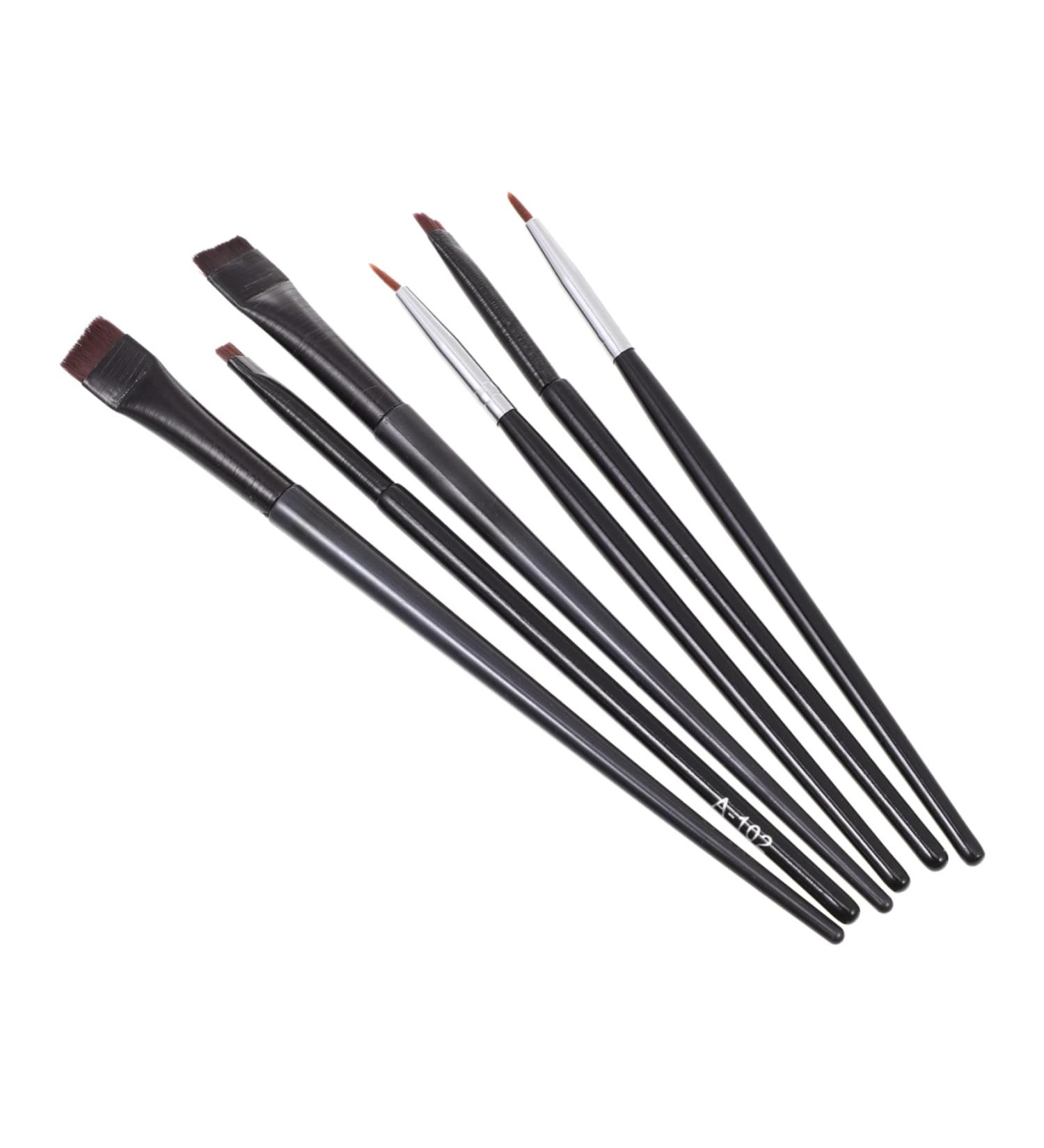 Angoily 6pcs Eyeliner Makeup Brush Angled Eyebrow Brush Beauty Kit Makeup Eyeliner Wand Eyes Makeup Tools - Buy Online on GoSupps.com