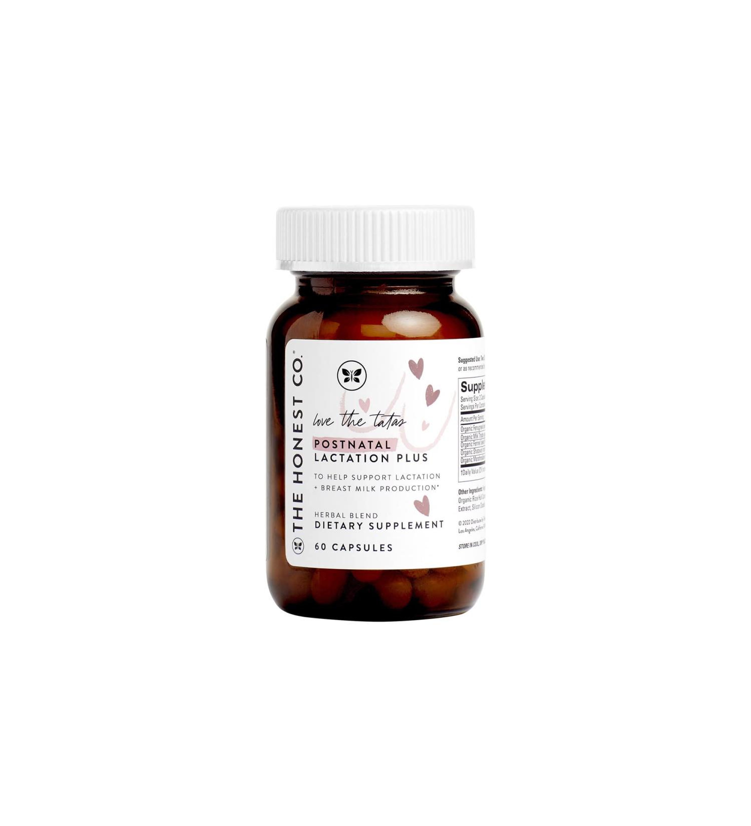 The Honest Company Postnatal Lactation Plus Supplements - Love The Tatas (60 ct.) - Buy Online on GoSupps.com