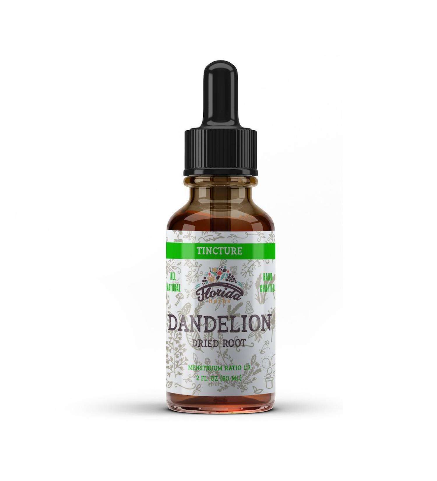 Dandelion Root Tincture Organic Dandelion Extract (Taraxacum Officinale) Herbal Supplement Non-GMO in Cold-Pressed Organic Vegetable Glycerin 4 oz (120 ml) 690 mg - Buy Online on GoSupps.com