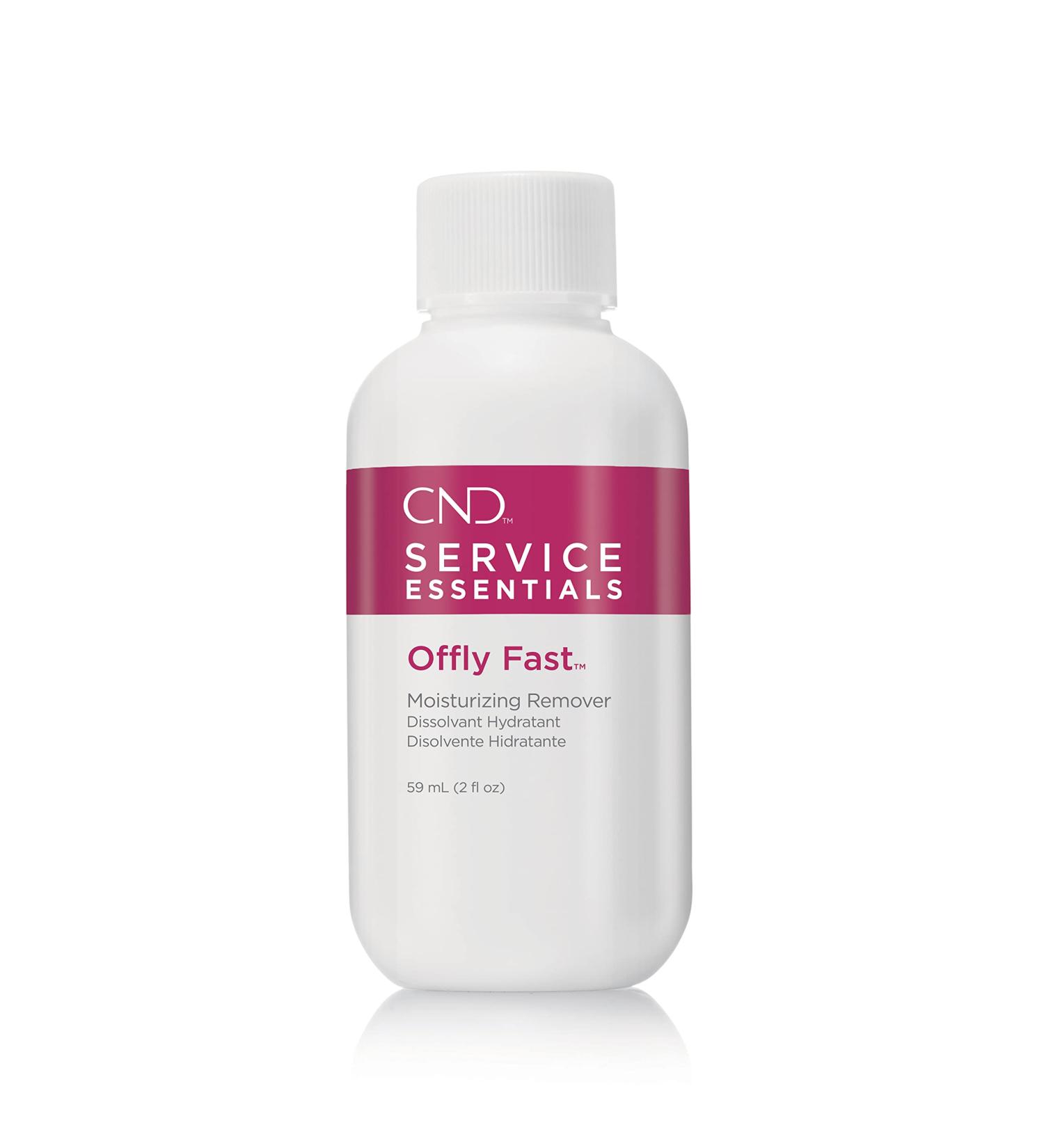 CND OFFLY FAST MOISTURIZING REMOVER with macadamia and vitamin E oils Safely removes CND SHELLAC & CND VINYLUX Polish 2.0 Fl Oz (Pack of 1)