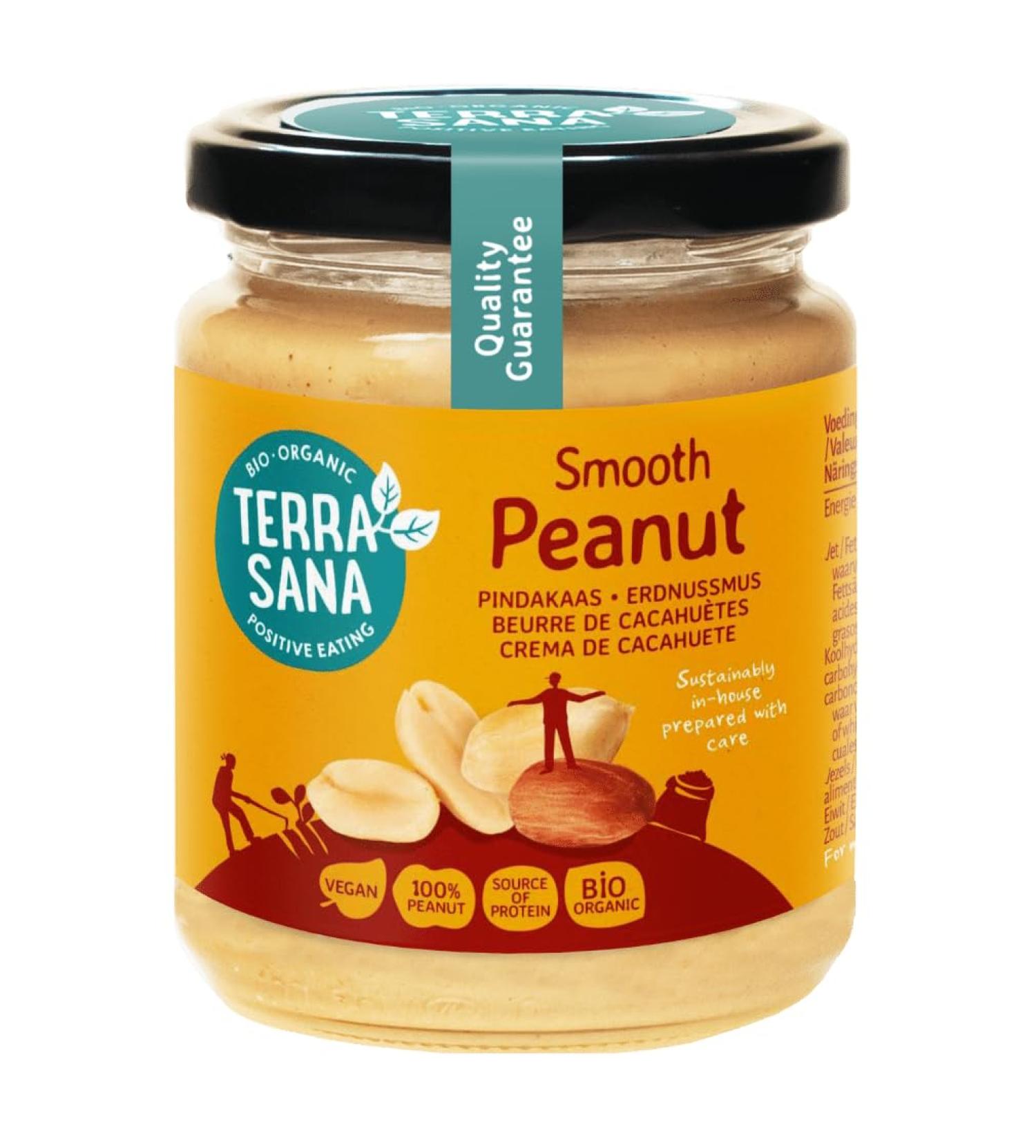 TerraSana Fine Organic Peanuts: The Purity of Nature in Your Kitchen - (1 x 250 Glass)