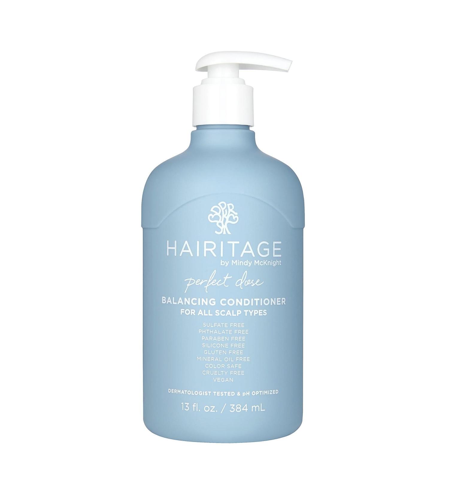 Hairitage Perfect Dose Balancing Conditioner - Rosemary Oil Jojoba & Chamomile for Dry Oily & Sensitive Scalp - Hydrates & Soothes Hair - 13 fl oz - Buy Online on GoSupps.com