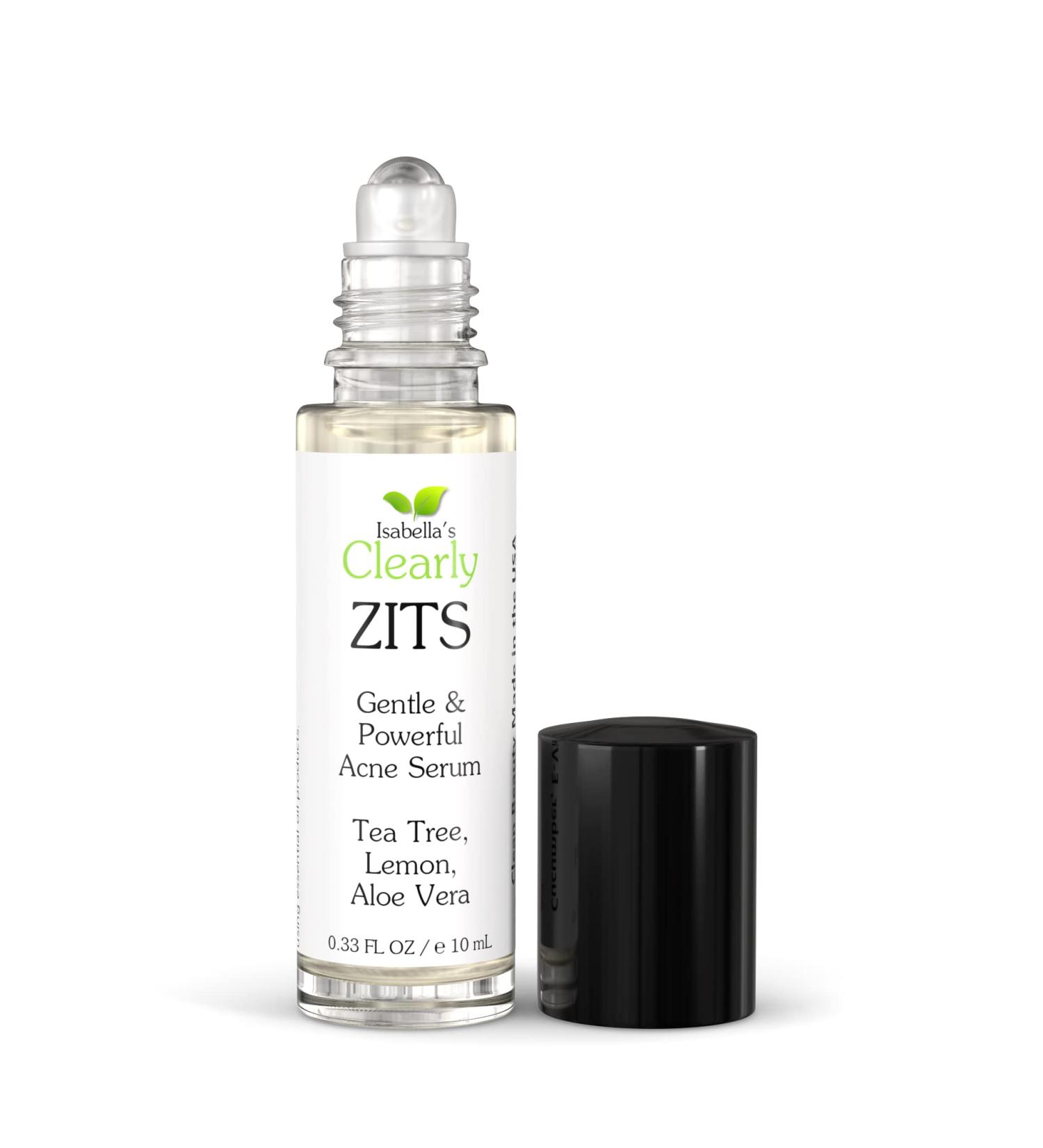 Clearly ZITS Natural Acne Spot Treatment for Face | Dries and Conceals | Fast Results with Tea Tree and Aloe Vera | Mild Moderate Hormonal Teen Severe Cystic Acne | Made in USA - Buy Online on GoSupps.com