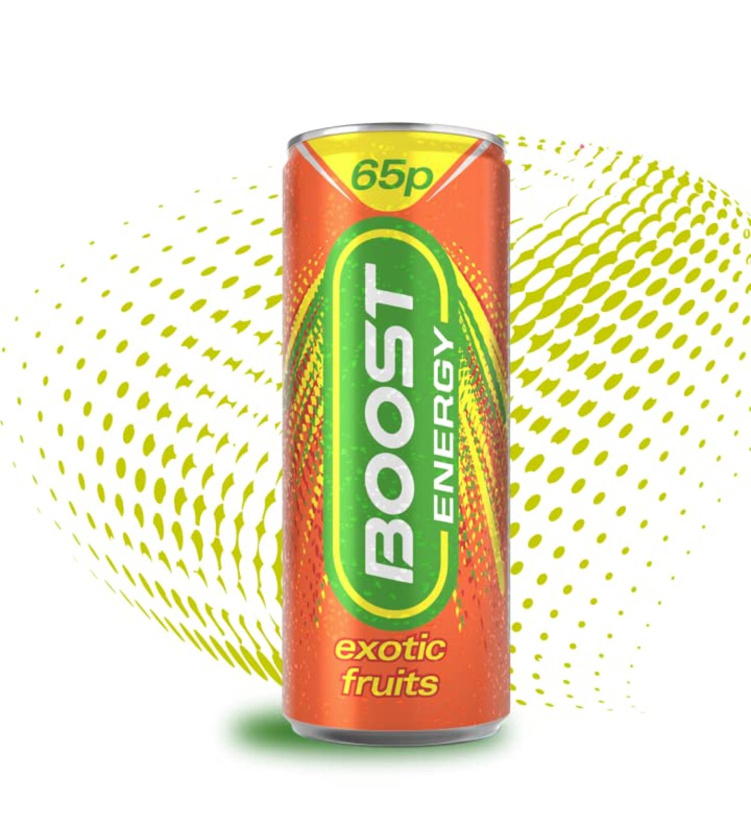 Boost Energy Drinks Exotic Fruits 250ml x 24 Pack