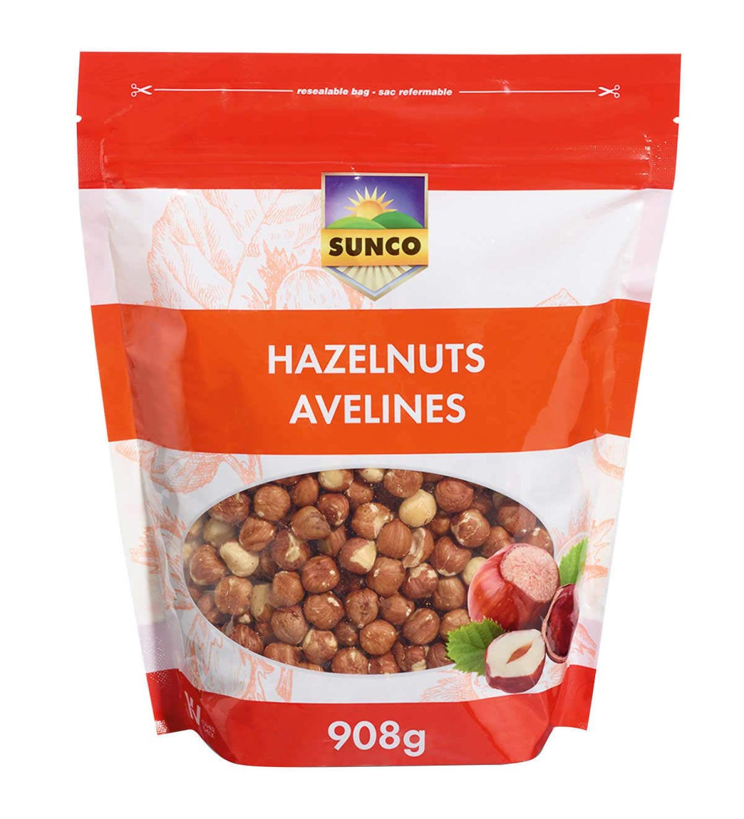 Sunco Raw Hazelnuts or Filberts Shelled 908 Grams