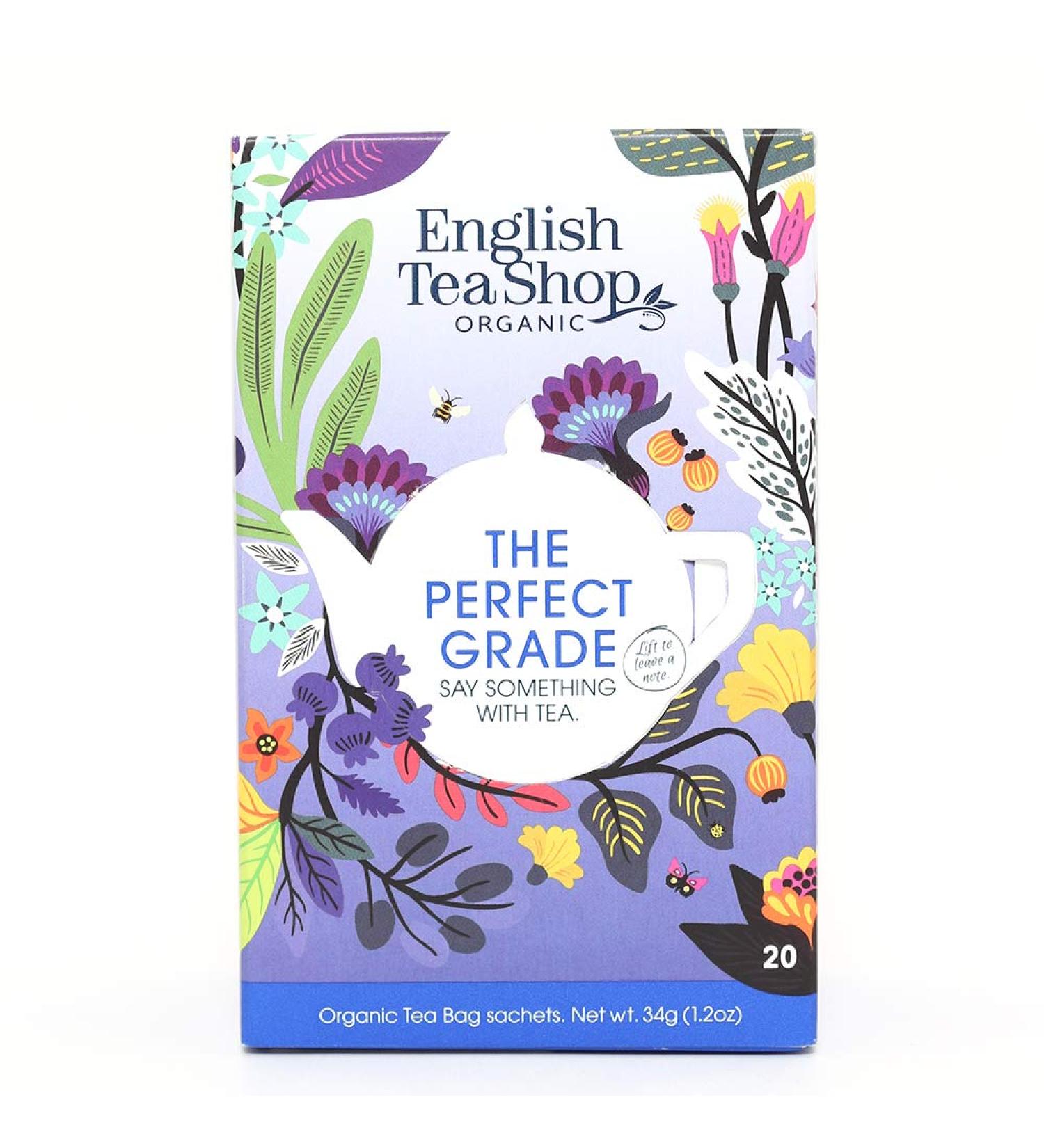 English Tea Shop Organic The Perfect Grade - 20 Tea Bag Sachets - Buy Online on GoSupps.com