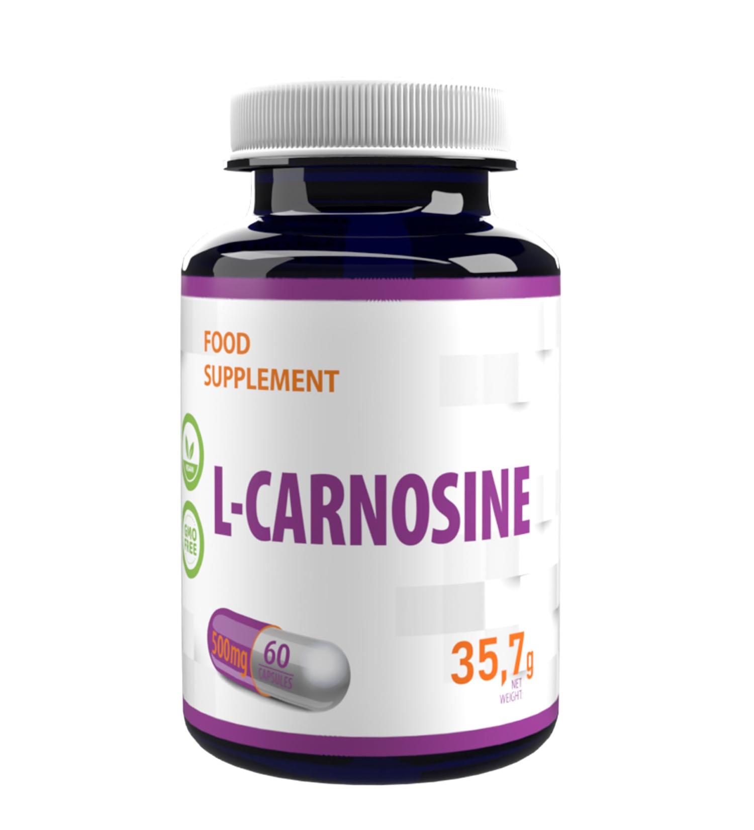 Hepatica LCarnosin 500 mg 60 vegan capsules laboratory tested dietary supplements - Buy Online on GoSupps.com
