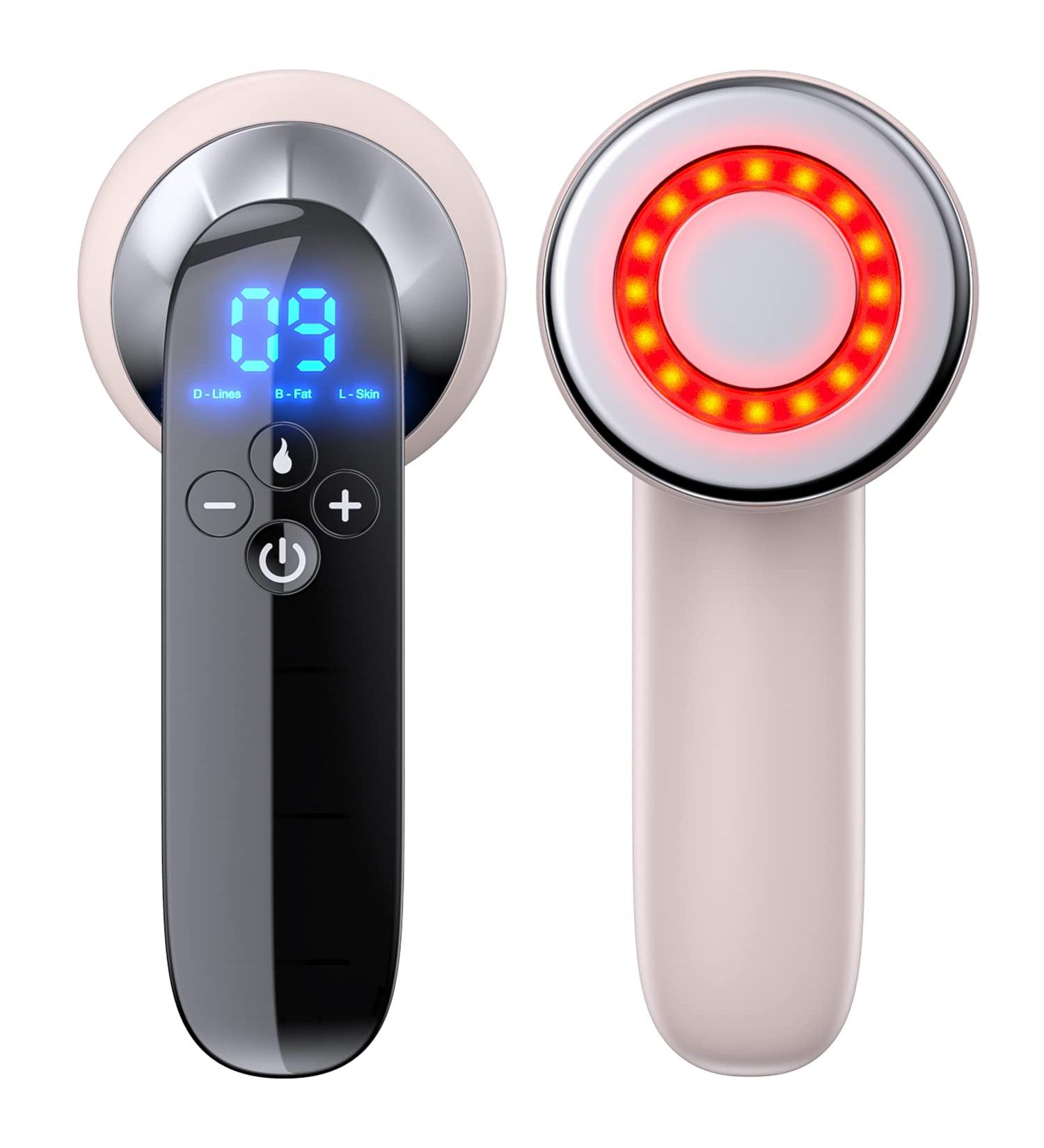 Tezzionas Cellulite Massager - Professional Body Sculpting Machine for Cellulite & Stretch Marks Removal - Handheld Body Slimming Device (Pink) - Buy Online on GoSupps.com
