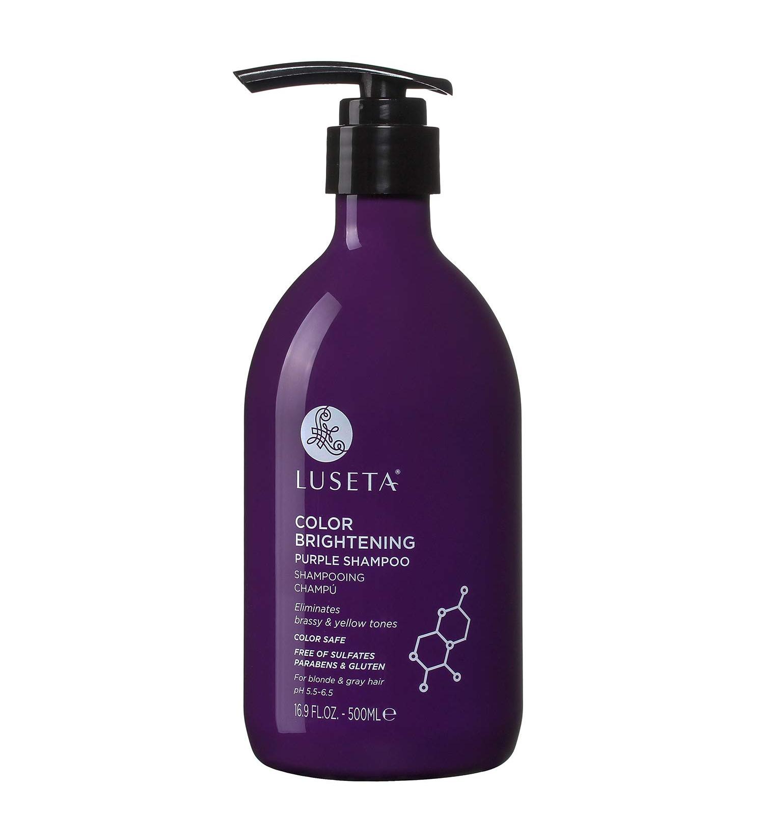 Luseta Beauty Color Brightening Purple Shampoo 16.9 oz | Tone & Brighten Blonde Hair - Buy Online on GoSupps.com