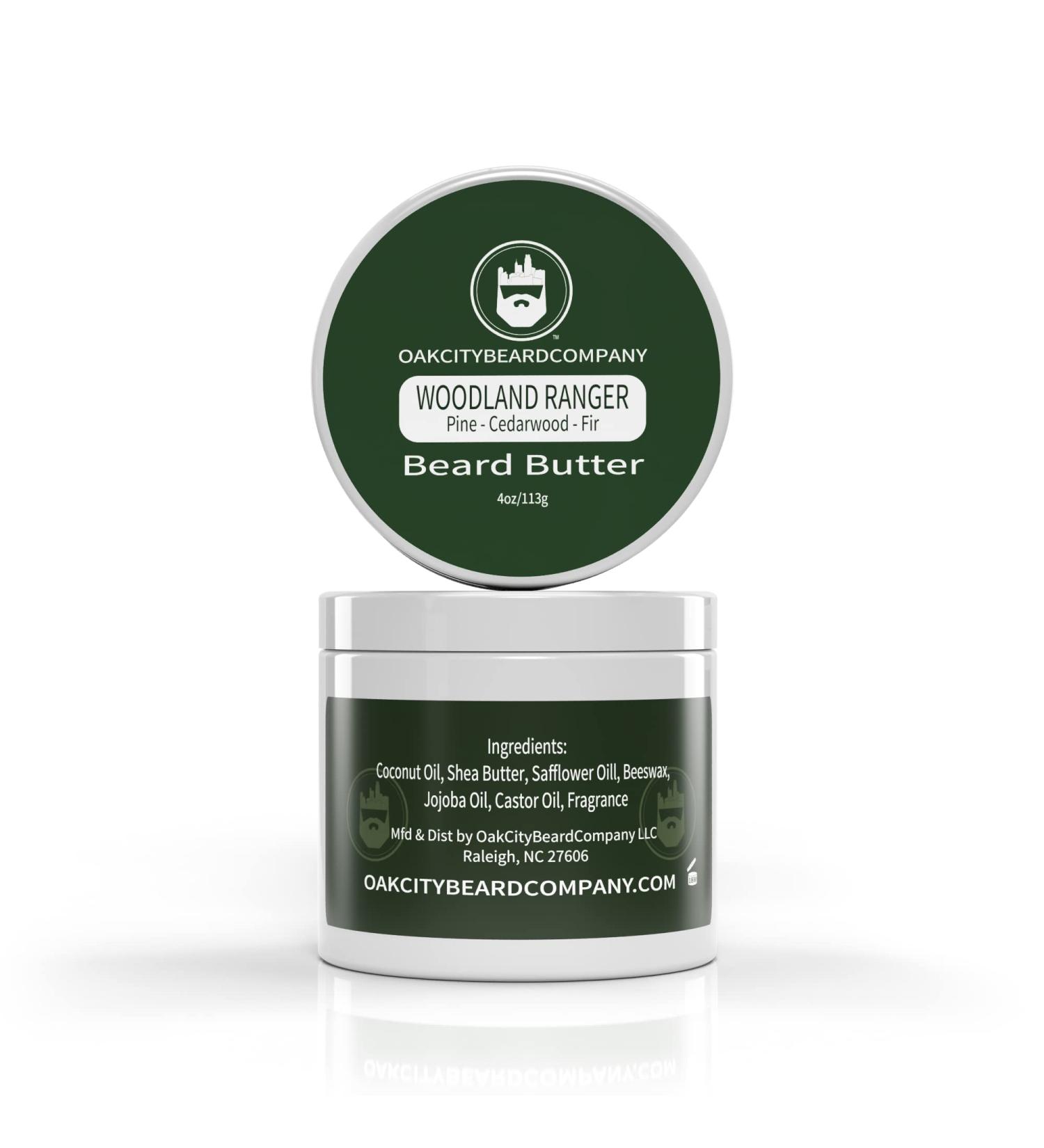 Oak City Beard Company Woodland Ranger Beard Butter - 4 oz Pine Cedarwood Fir Conditioner for Healthy Beards - Buy Online on GoSupps.com