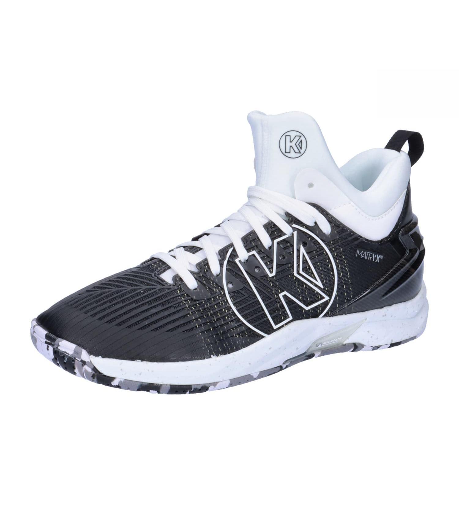 Kempa Unisex Attack Mid Handball Shoes - Black White Sports Sneakers (46 EU) | International Shipping Available - Buy Online on GoSupps.com