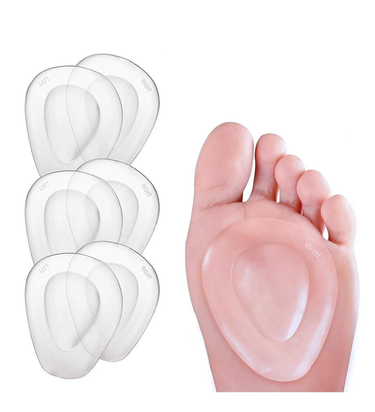Metatarsal Pads & Ball of Foot Cushions | Soft Gel Shoe Inserts for Pain Relief | 3 Pairs - Comfort for Women & Men - Buy Online on GoSupps.com