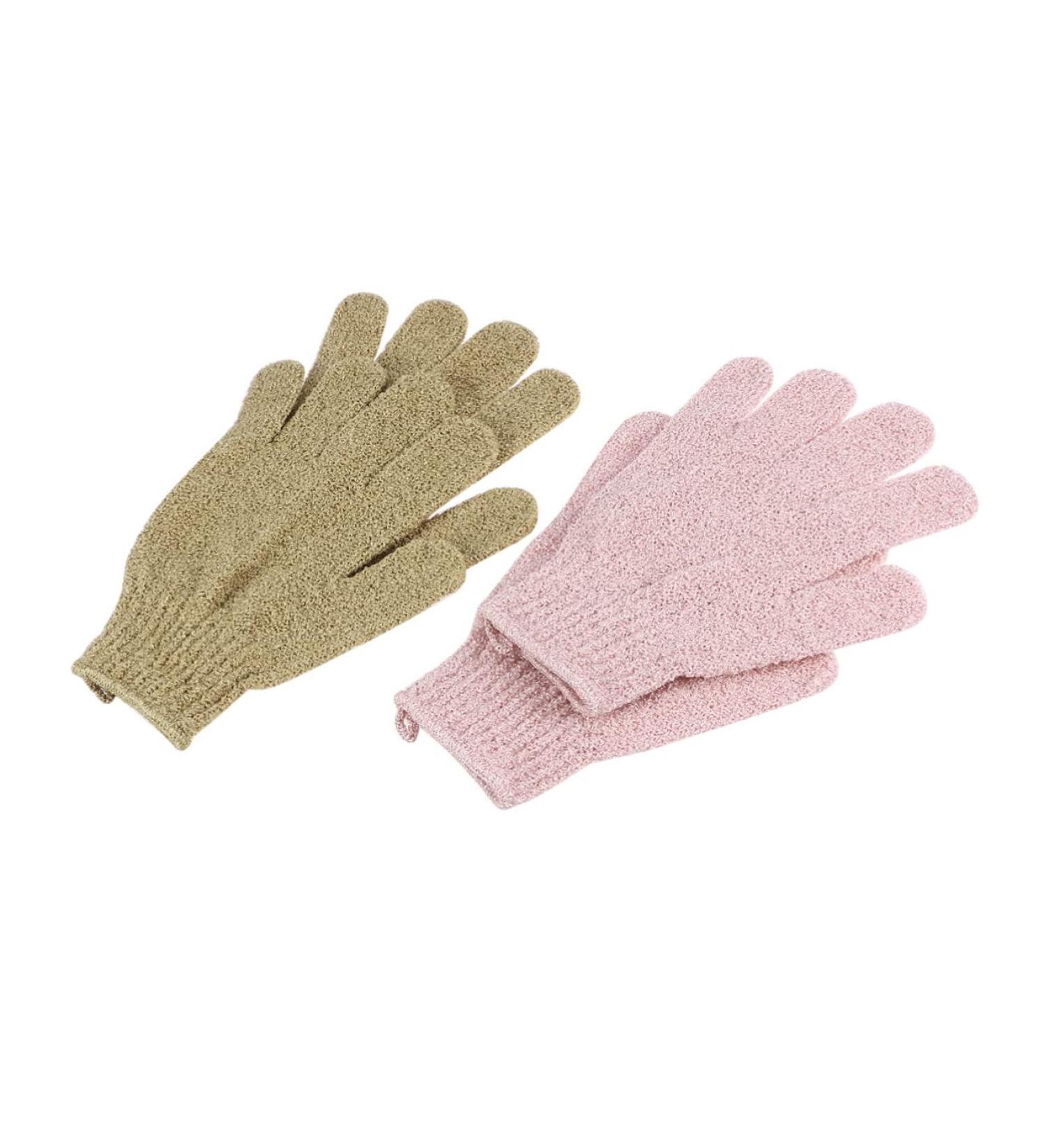 GLEAVI Body Brush Glove | Exfoliating Bath Gloves - 2 Pairs for Ultimate Scrubbing & Back Massage - Buy Online on GoSupps.com