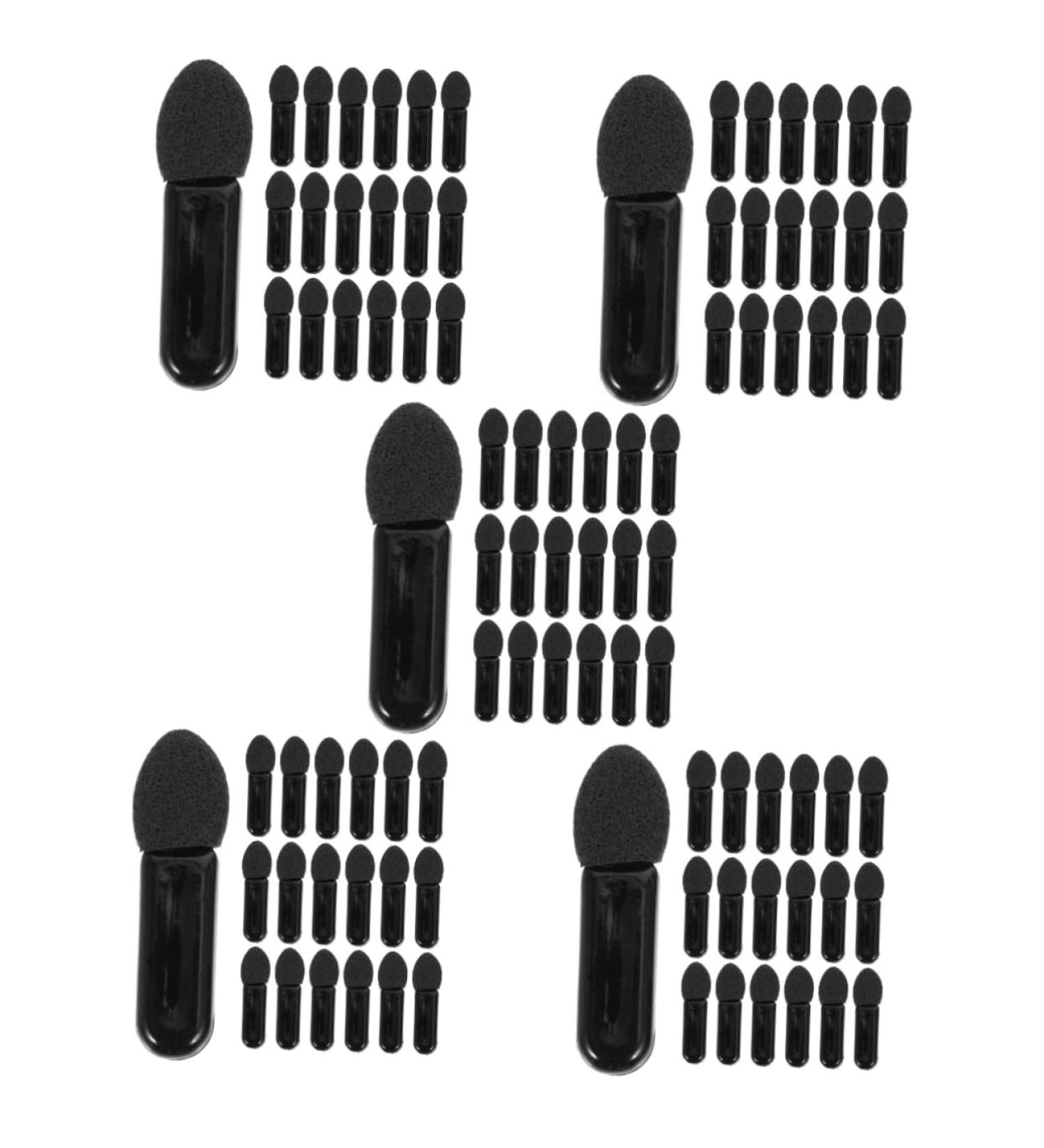 FOMIYES 500 Pcs Mini Eyeshadow Swab Mascara Wand Foam Eyeshadow Lip Balm Brush Milky Cotton - Buy Online on GoSupps.com