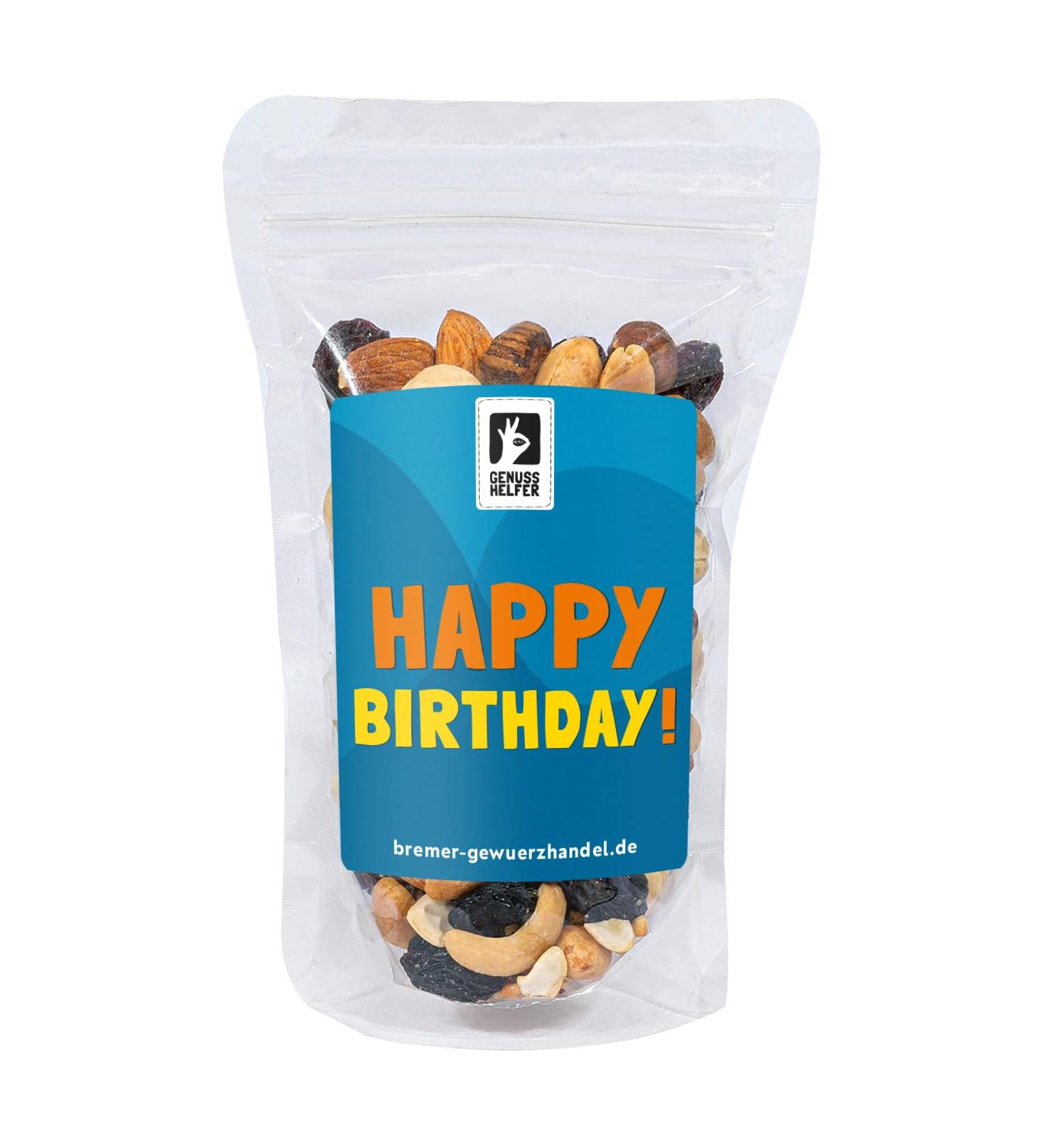 Bremer Spice Trade Happy Birthday Nut Mix 175g Gourmet Blend of Peanuts Wineberries Cashews Almonds & Hazelnuts Perfect Student Snack | International Shipping - Buy Online on GoSupps.com