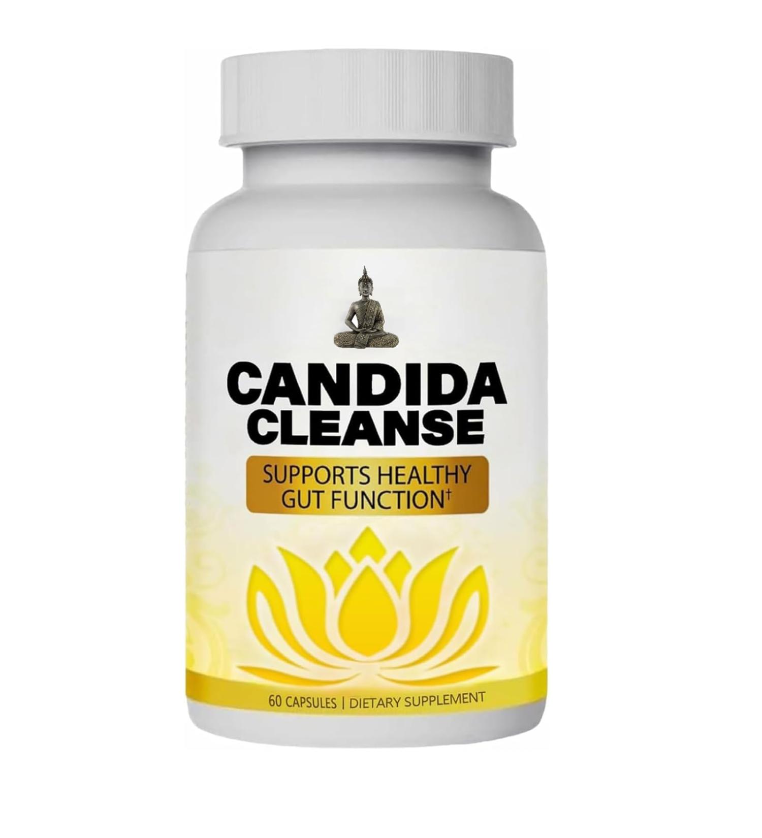 Nutravitl Candida Cleanse Gut & Colon Support Advanced Probiotic & Herbal Formula Oregano Leaf Wormwood Black Walnut Caprylic Acid-1 for Men & Women 60 Capsules (1 Bottle) - Buy Online on GoSupps.com