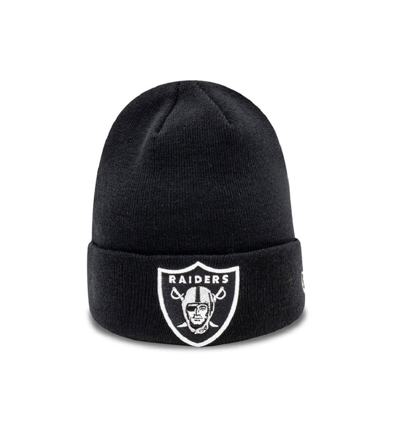 New Era Oakland Raiders Benie Team Essential Cuff Knit One Size Black