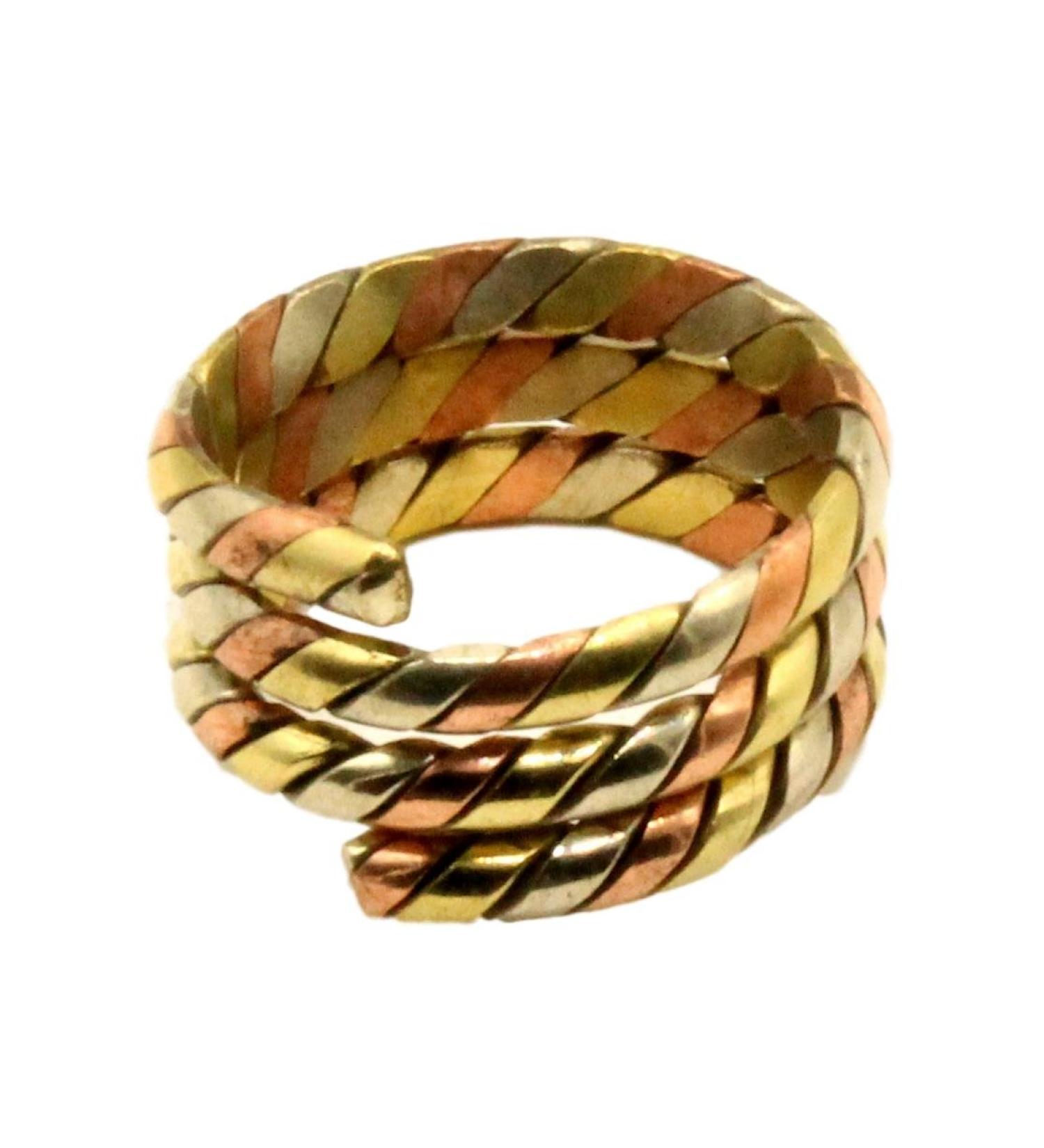 Tibetan Three Metal Spiral Healing Medicine Ring - Unisex Relief for Arthritis and Tendon Pains - Buy Online on GoSupps.com