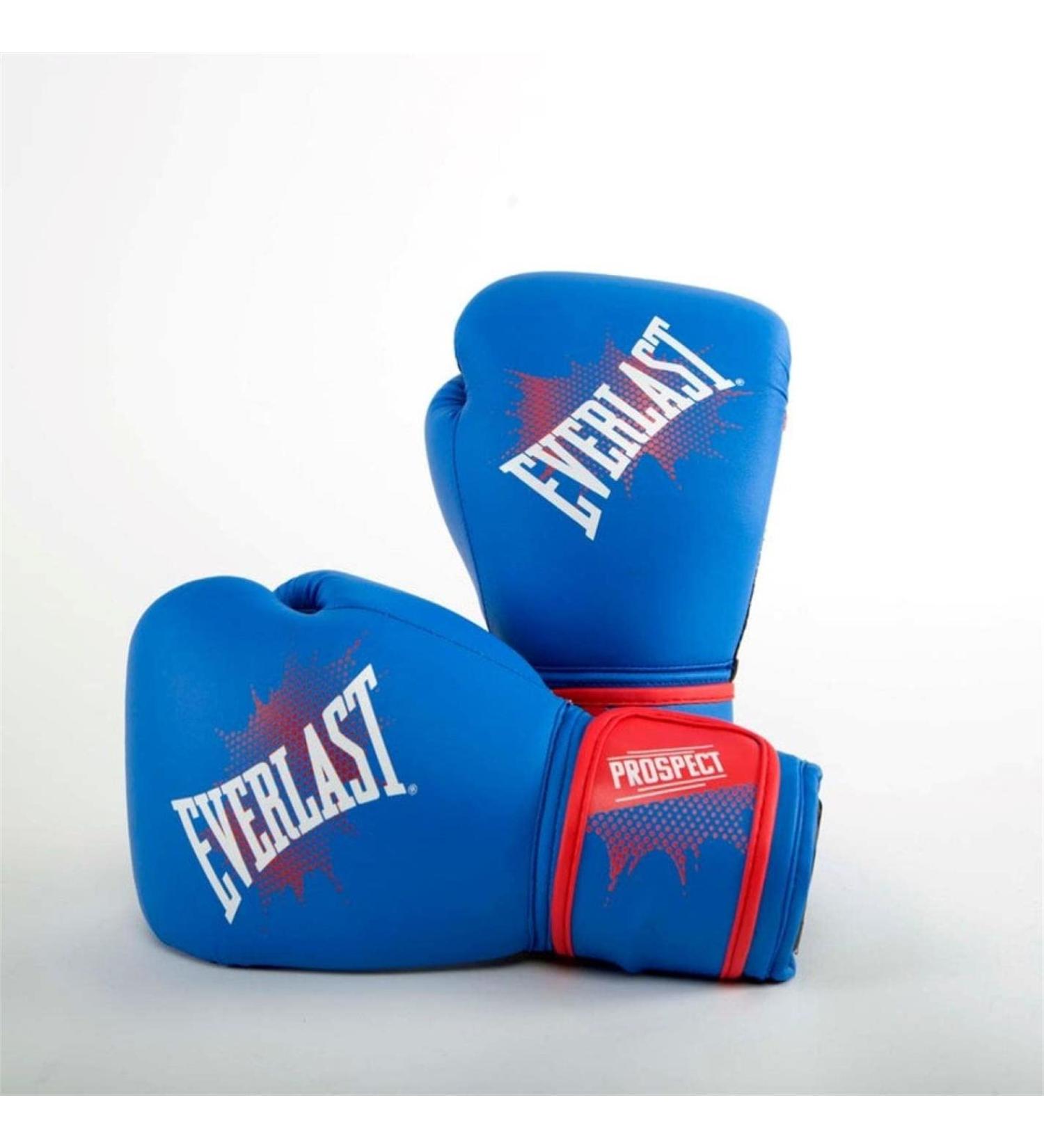 Everlast Prospect Youth Training Gloves, Blue, red