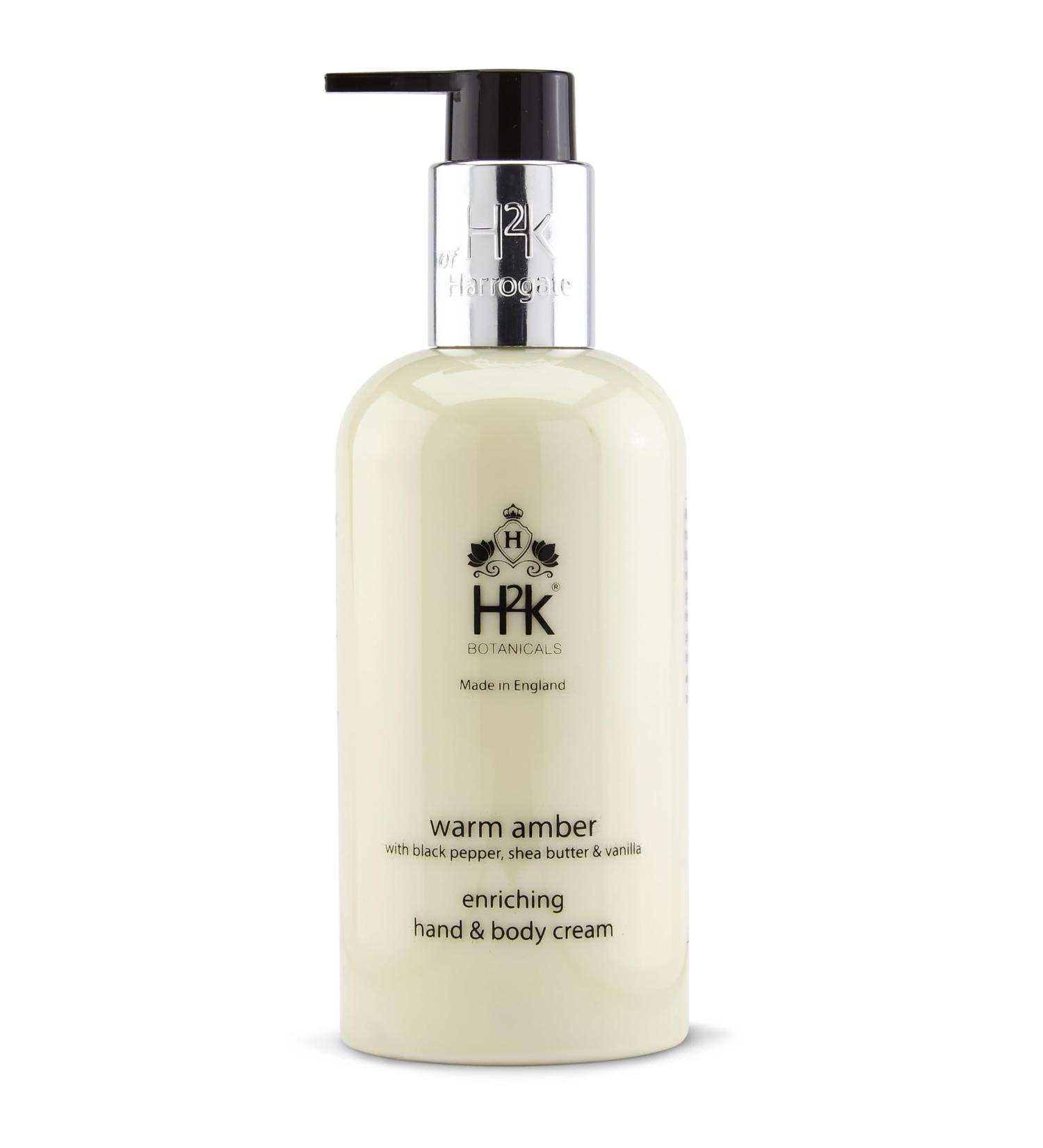 H2K Botanicals Warm Amber Hand & Body Cream 250ml - Buy Online on GoSupps.com