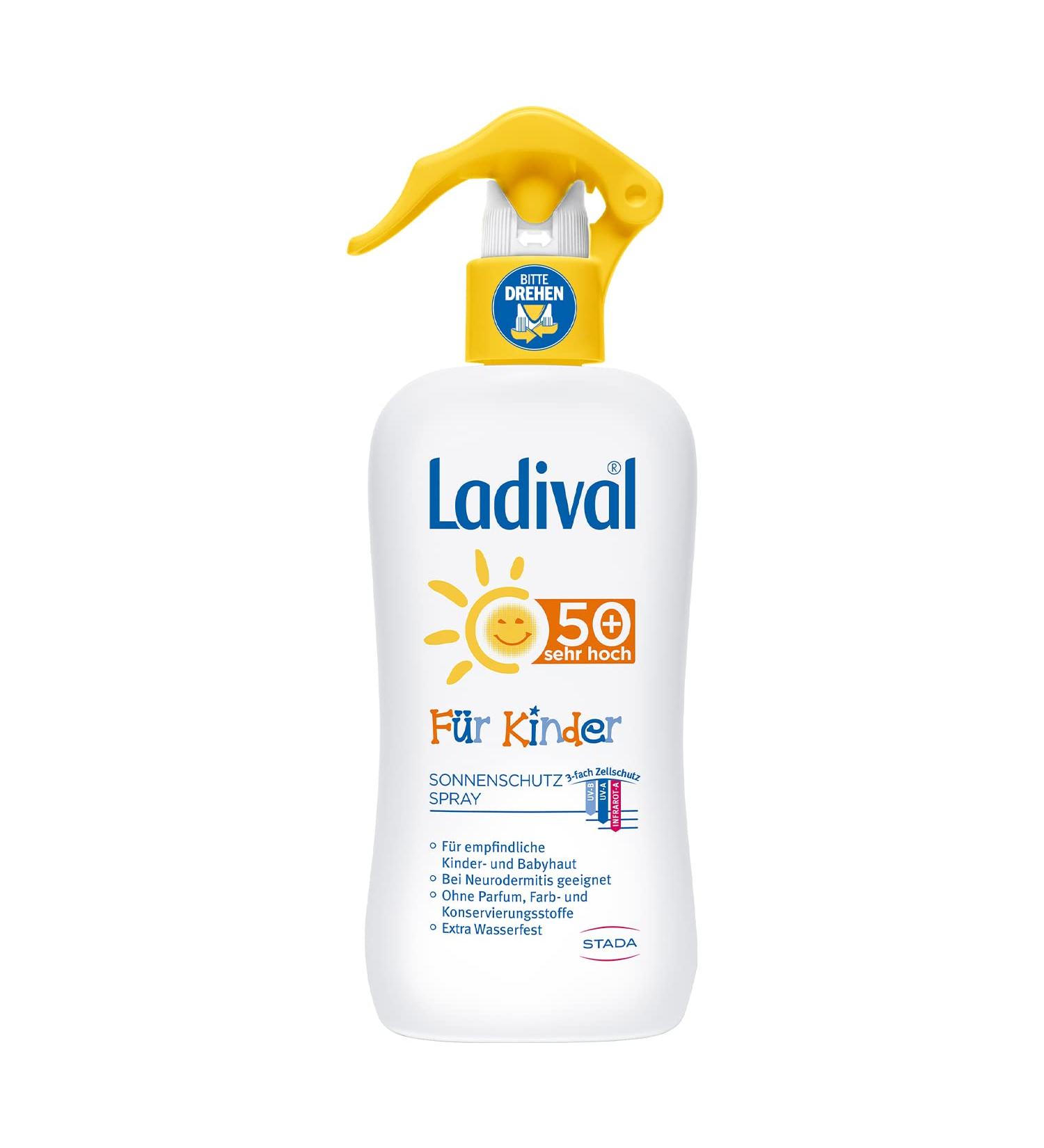 Ladival Children Sun Protection Spray LSF 50+ | Perfume-Free Waterproof 200 ml | Safe & Gentle for Kids - Buy Online on GoSupps.com