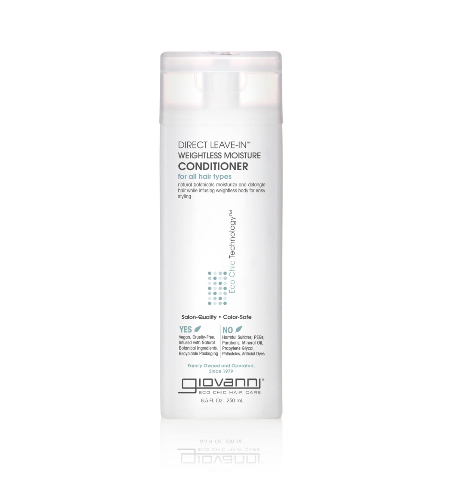 GIOVANNI Eco Chic Direct Leave-In Weightless Moisture Conditioner 8.5 oz - For Wash & Go Curls and Wavy Hair | Paraben-Free & Color Safe - Buy Online on GoSupps.com