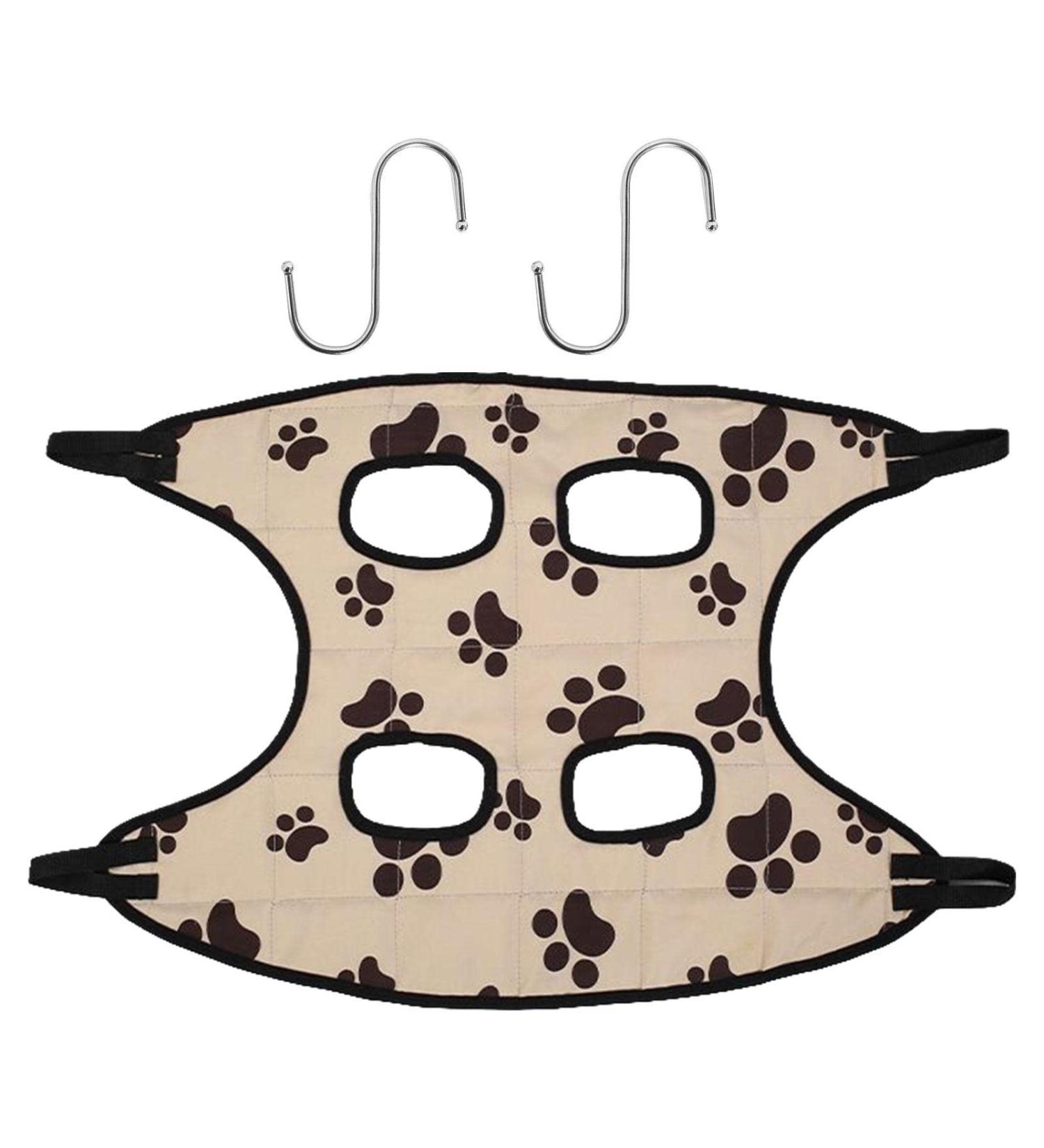 Pet Grooming Helper Hammock Cat Dog Sling for Beauty | Breathable Pet Cat Hammock Restraint Bag for Small Medium Large Dogs and Cats Generic Paw Print Small - Buy Online on GoSupps.com