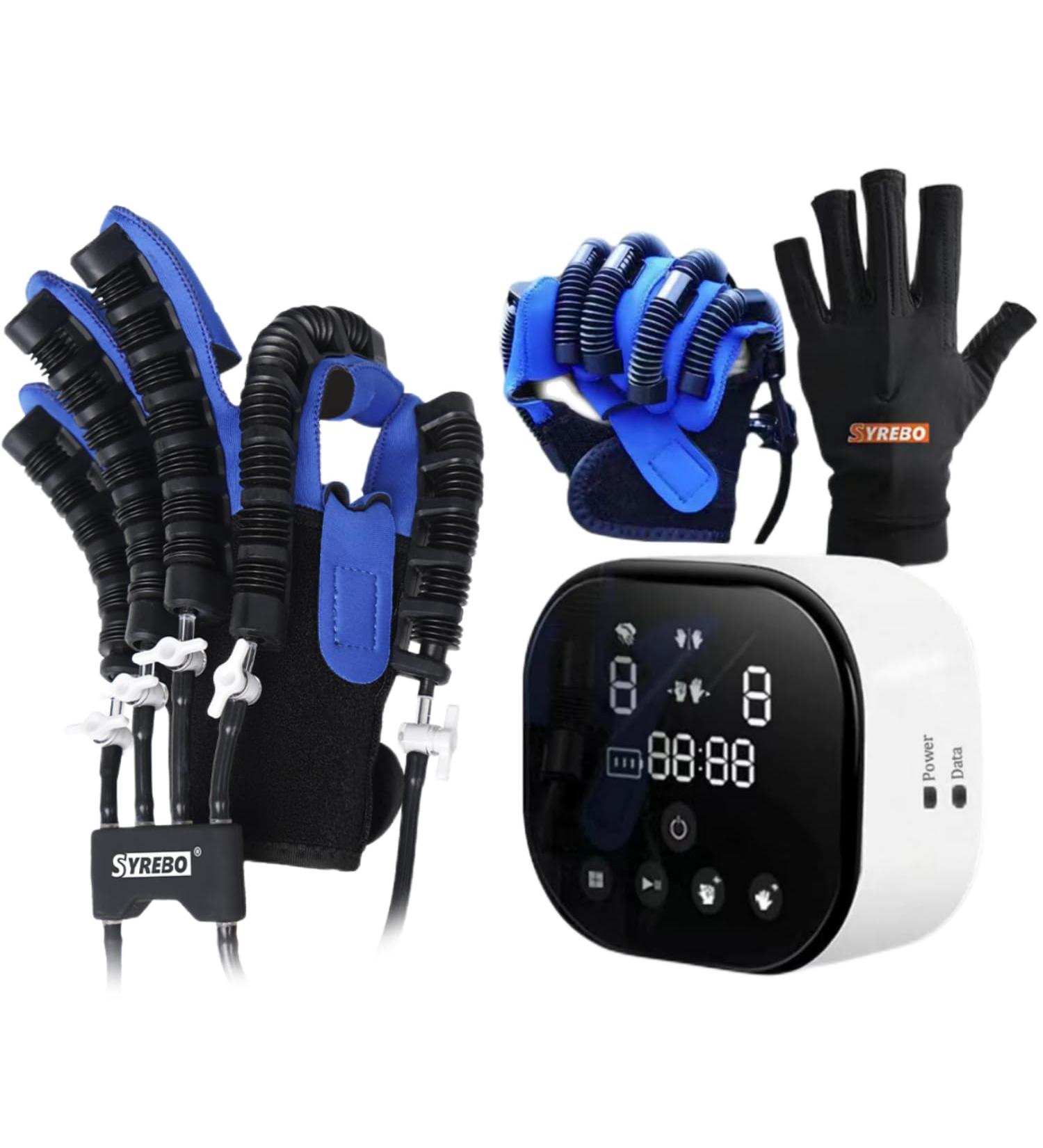 syrebo Hand Rehabilitation Robot Gloves C10 Model Self Training Finger Rehabilitation Device Functional Hand Stroke Recovery Equipment for Hand Dysfunction Patients Stroke Hemiplegia Trainer XL Affected Hand-left - Buy Online on GoSupps.com