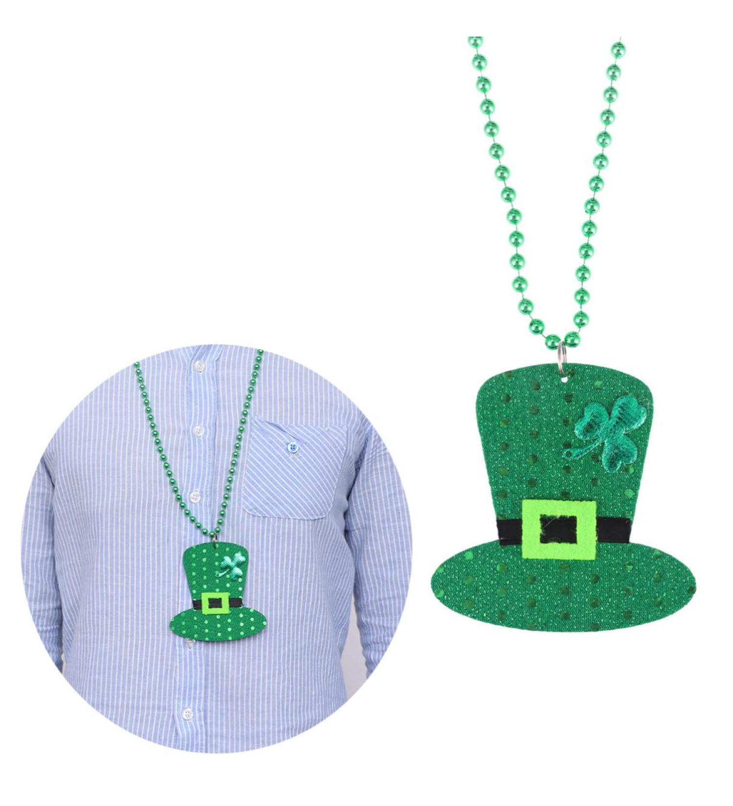 ABOOFAN Necklace Bead Pendant Shamrock Jewelry Green Beads Jewlery Beads Bead Chain - Buy Online on GoSupps.com