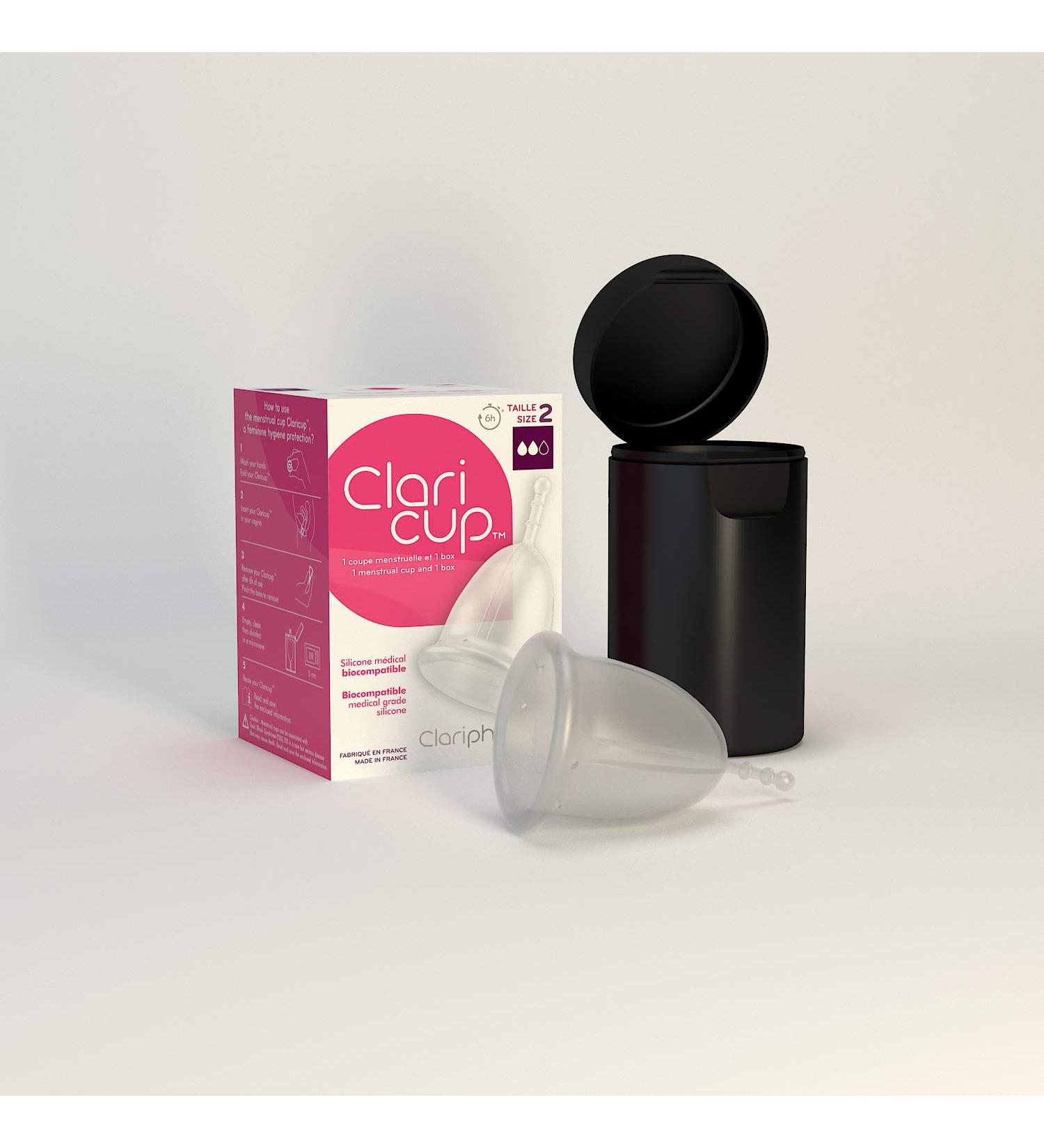 Claripharm Menstrual Cup Size 2 - Transparent | Eco-Friendly & Comfortable Period Solution - Shop Internationally - Buy Online on GoSupps.com