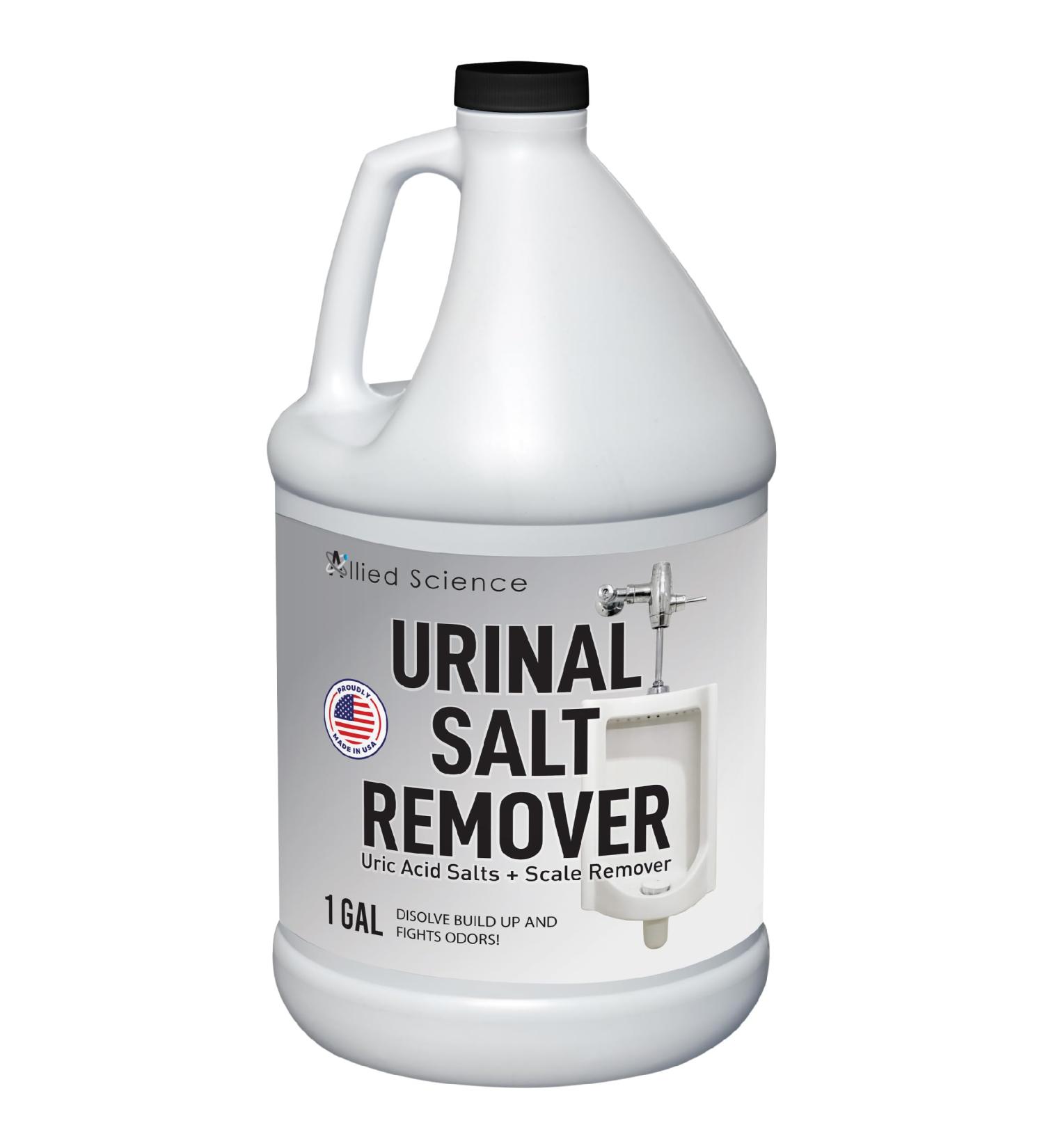 Urinal Salt Remover - Effective Uric Acid Scale Remover & Odor Eliminator - 1 Gallon (128 fl oz) - Ideal for International Shipping - Buy Online on GoSupps.com