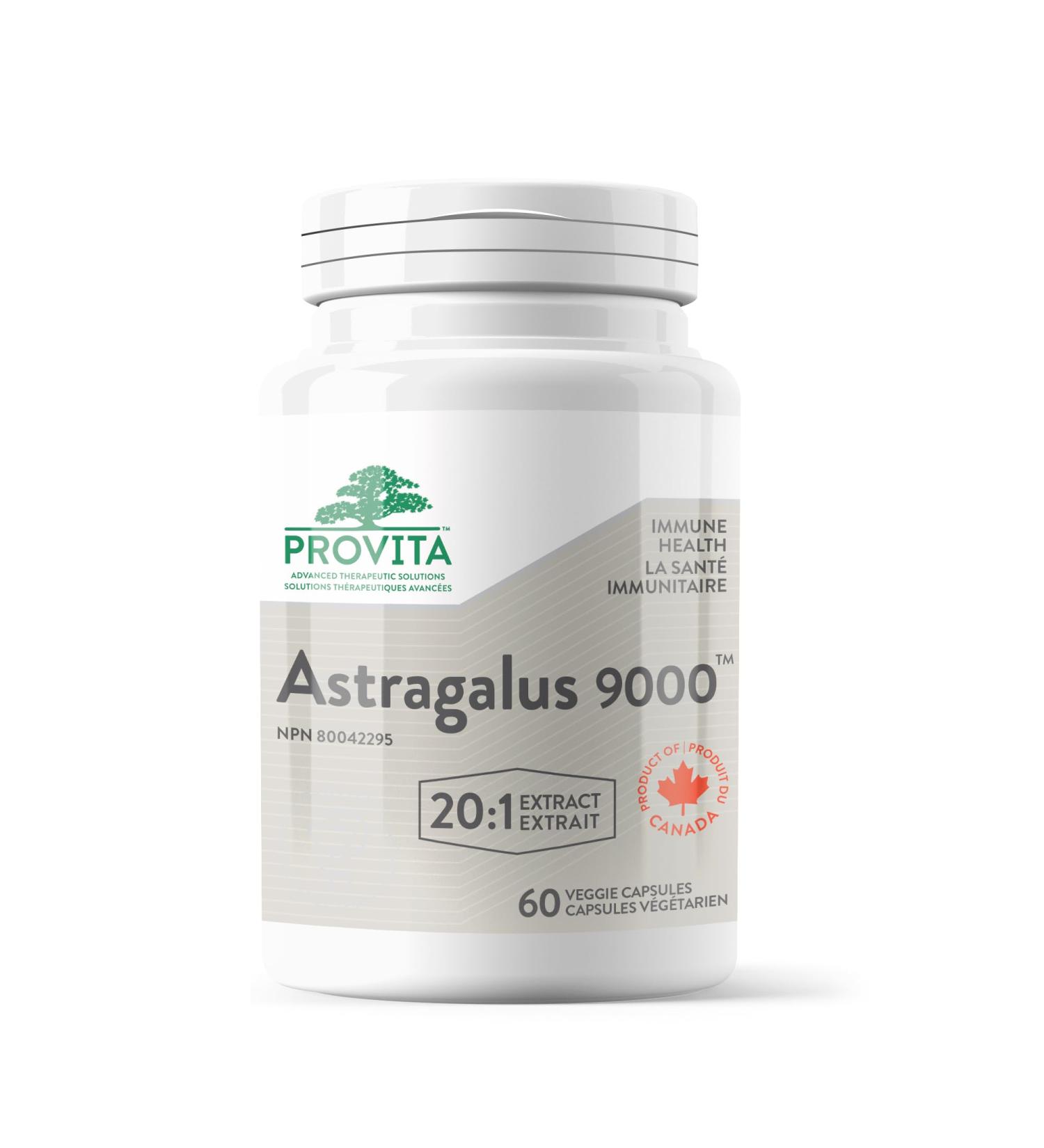 Astragalus 9000 by Provita Nutrition (Canadian Made) 60 Vegetarian Capsules - Buy Online on GoSupps.com