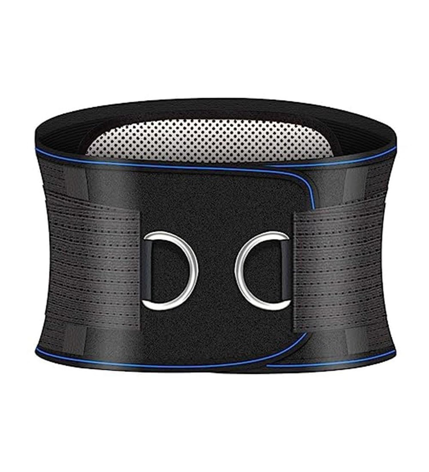 Buy Tylxayoxa Back Bandage & Support Belt for Pain Relief | Herniated Disc & Sciatica | Self-Heating Lumbar Belt for Men & Women - XXL Black - Buy Online on GoSupps.com