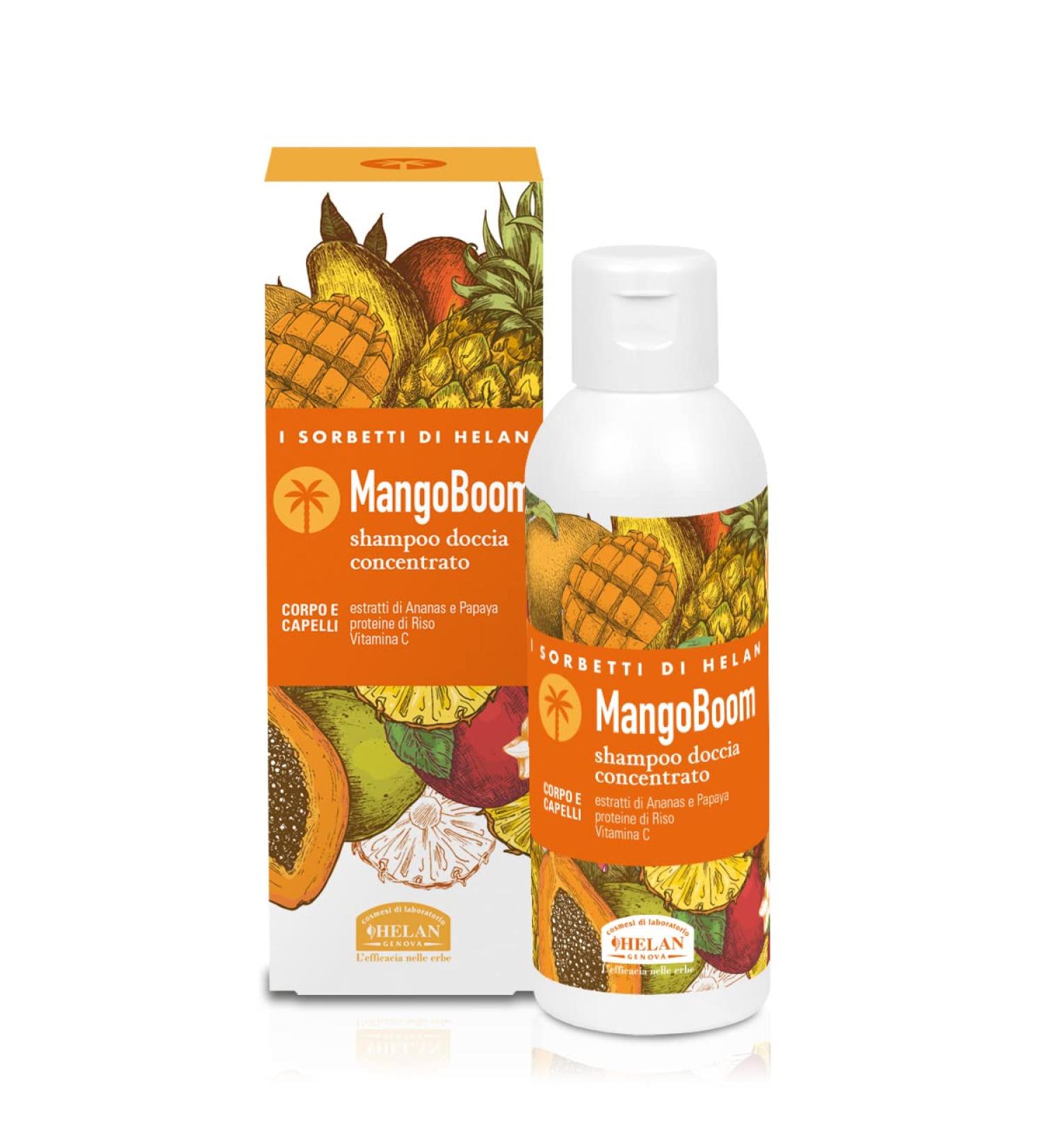  Helan Helan I Sorbetti MangoBoom Shampoo and Bubble Bath for Men and Women Scented with Pineapple and Papaya Gentle Fresh Gel for Body and Hair with Natural Ingredients and Vitamin C 150 ml - Buy Online on GoSupps.com