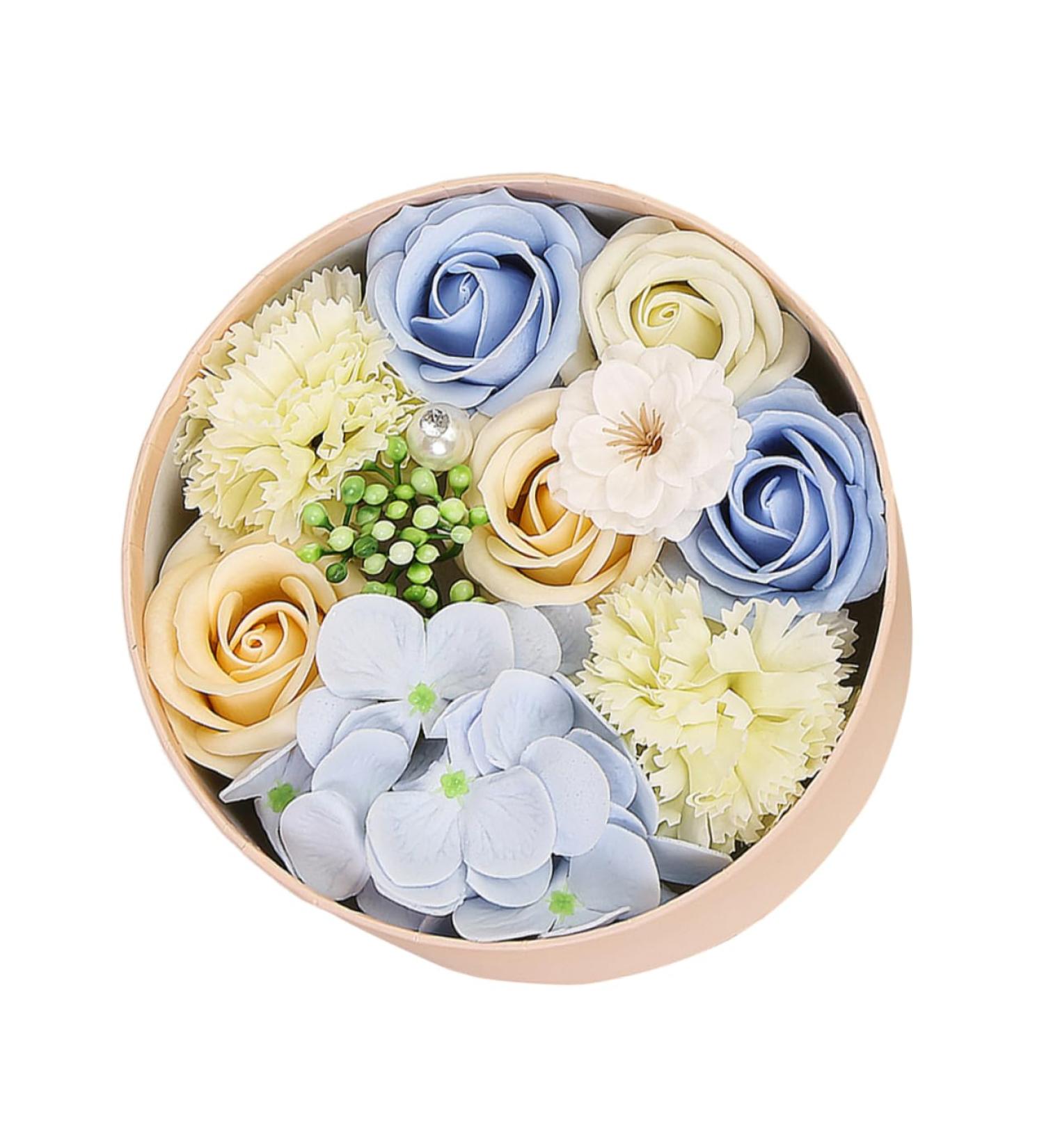 DOITOOL 1pc Soap Women Christmas Soap Rose Bouquet Plant Soap Plant Rose Soap Scented Soap Rose Wedding Favors Rose Round Box - Buy Online on GoSupps.com