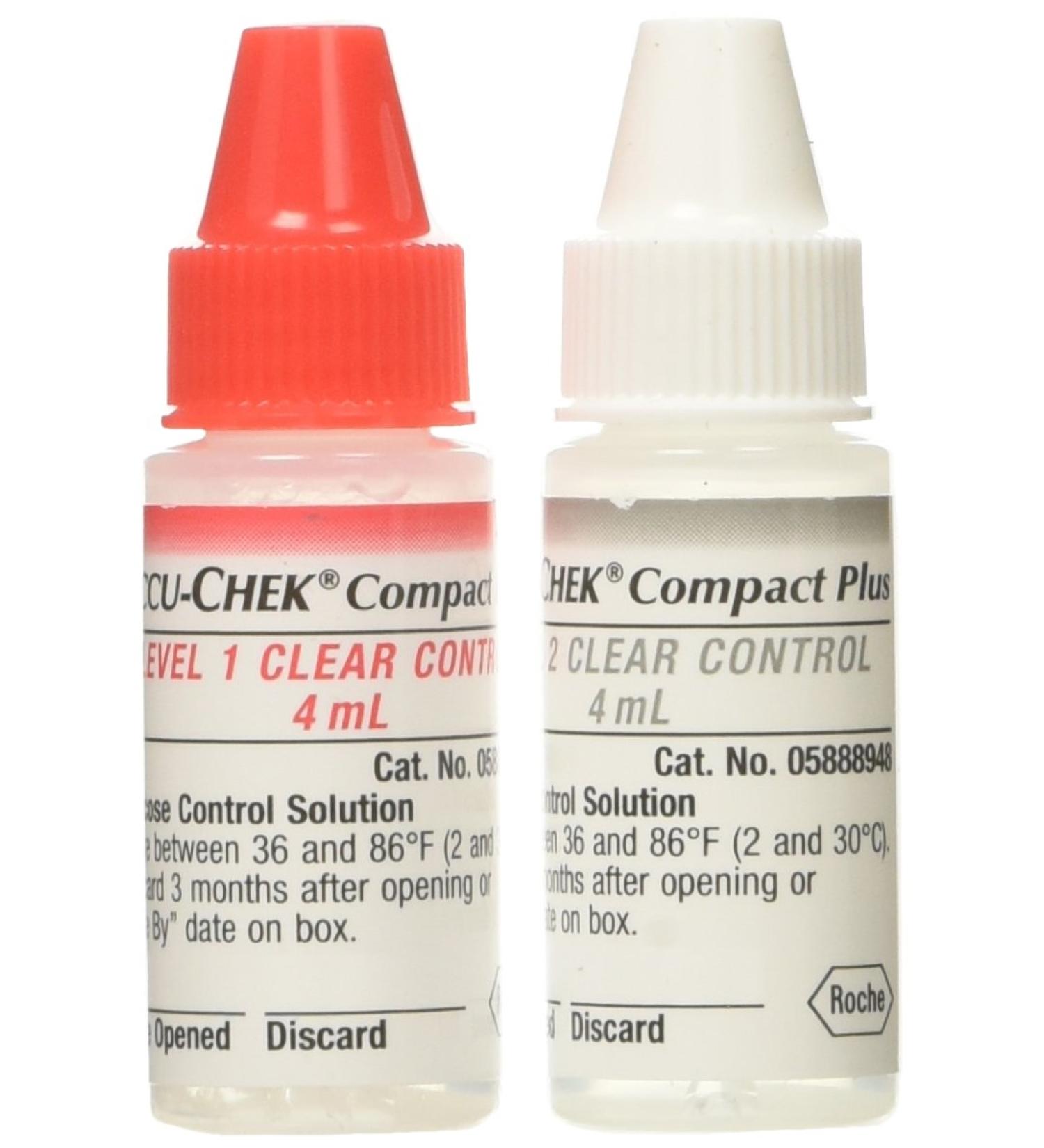 Accu-chek Compact Plus Clear Control Solution Level 1 and Level 2