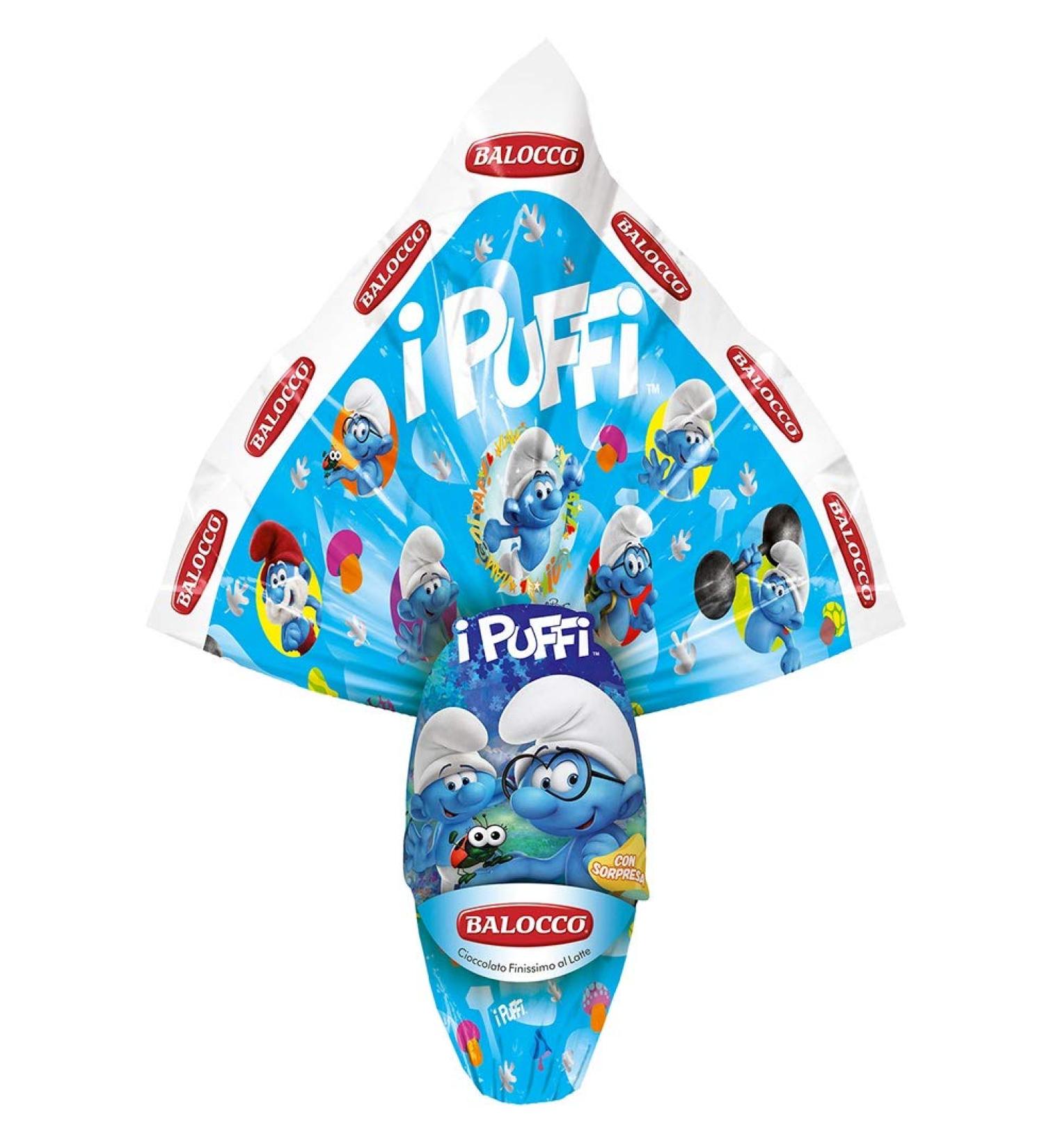 Broker Company Sweet EASTER IDEA 2021 BALOC PUFFI MILK CHOCOLATE EGG WITH SURPRISE 150 GR. (HIM)