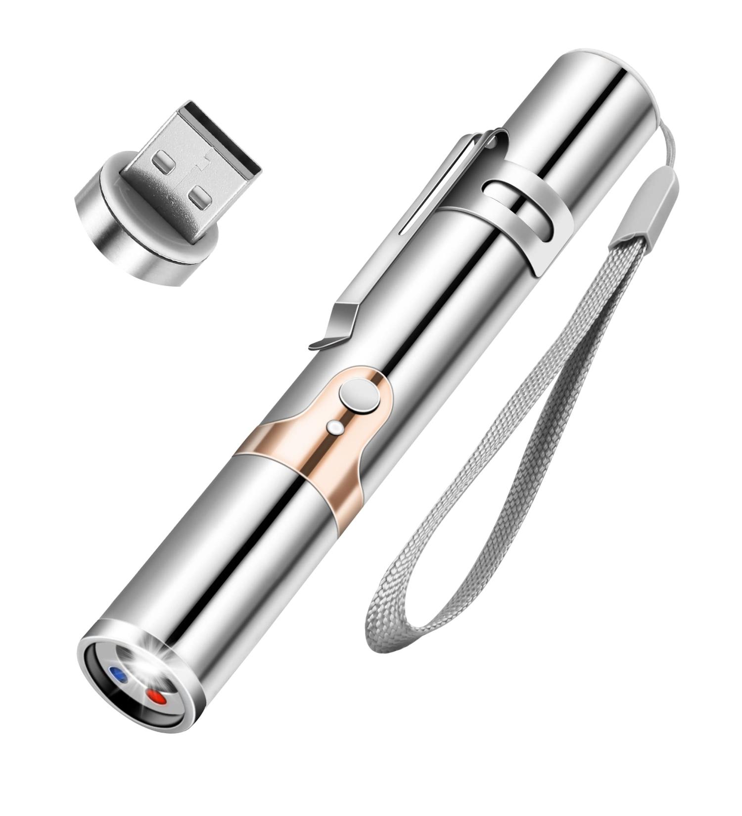 Decflow Interactive Cat Toy - Rechargeable Handheld Pointer for Indoor Cat and Dog Play - Chase, Exercise, and Entertainment - Rotary USB Charging Included - Buy Online on GoSupps.com