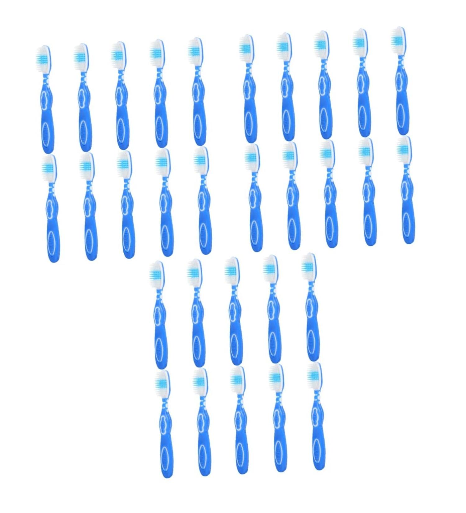 Buy TOVINANNA 30 STK Portable Plastic Toothbrush - Soft Handle Travel Toothbrush for Prison & Everyday Use - Durable Nylon Compact Design Blue (3 Pack) - Buy Online on GoSupps.com
