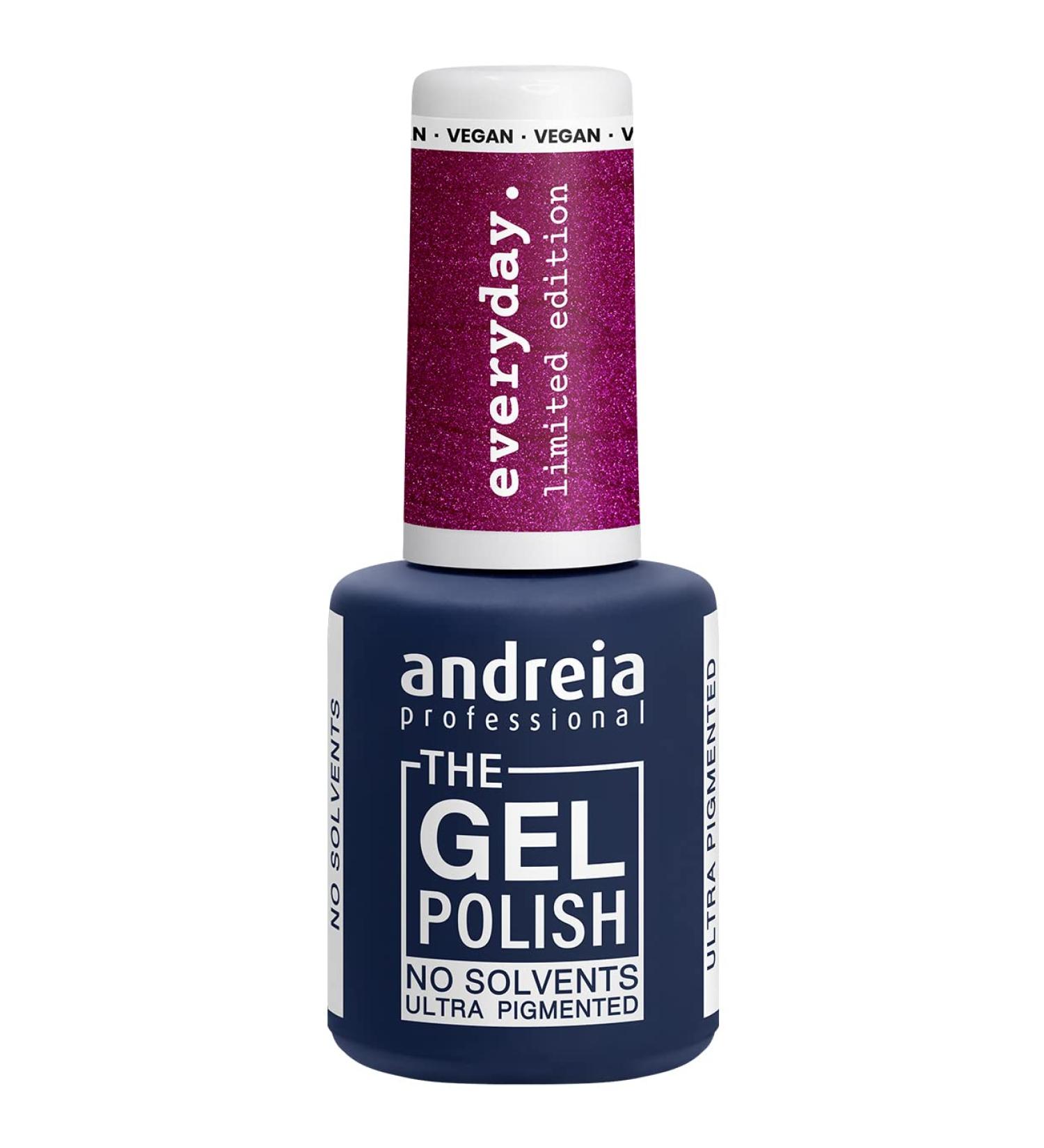  Andreia Andreia Professional - The Gel Polish - Solvent-Free Gel - Limited Collection - Colours (ED5 Metallic Cherry with a Pink Shift) - Buy Online on GoSupps.com