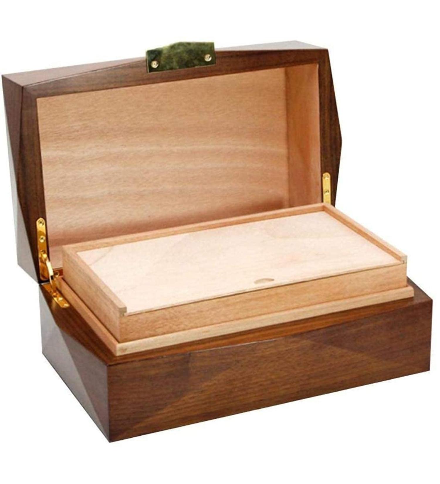 MOLVUS Cigar Box Cigar Aging Box Household Cigar Solid Wood Cigar and Sealed Humidity Box Cigar Box Decorative Box - Buy Online on GoSupps.com